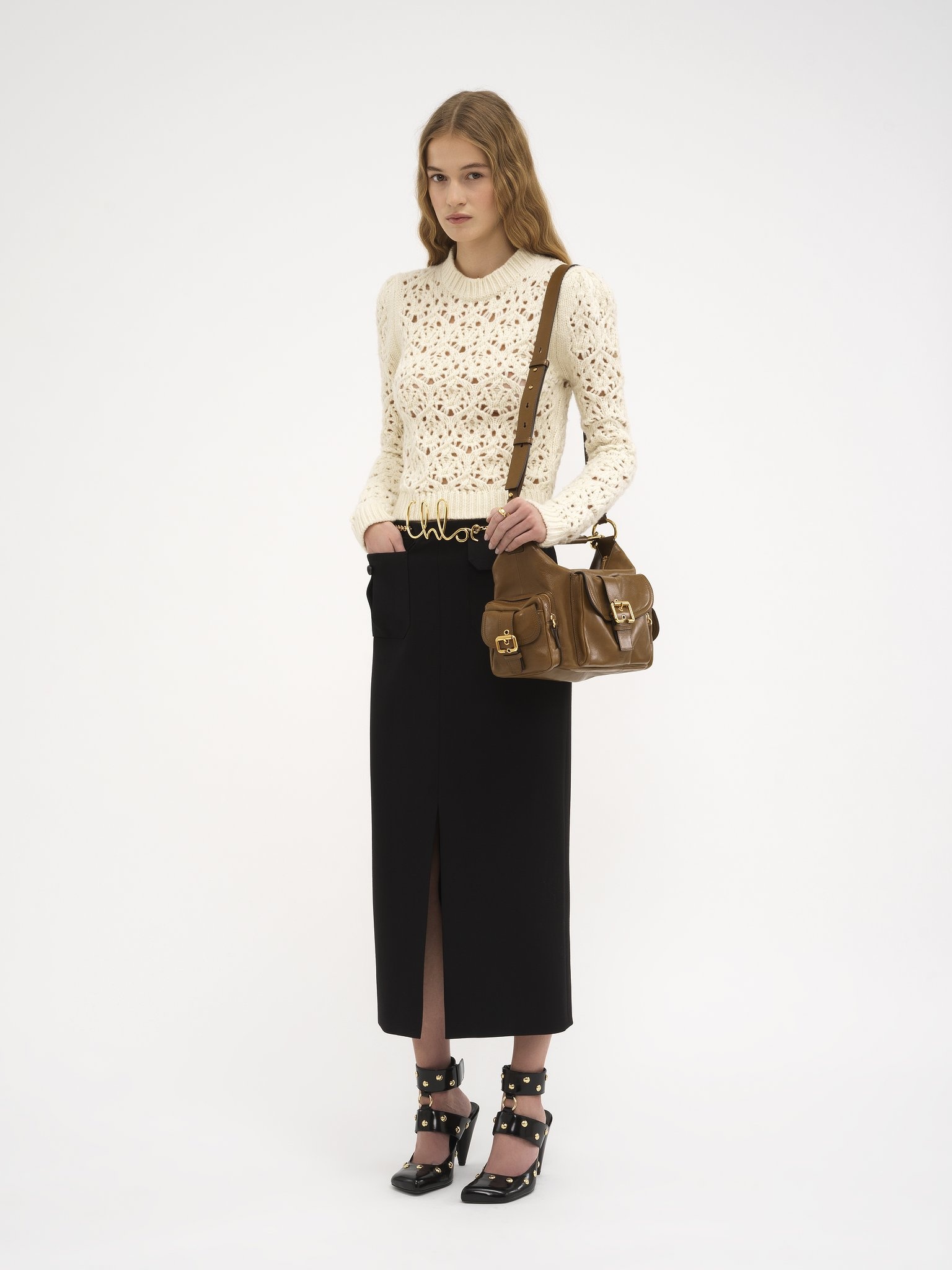 FITTED SWEATER IN WOOL KNIT - 3