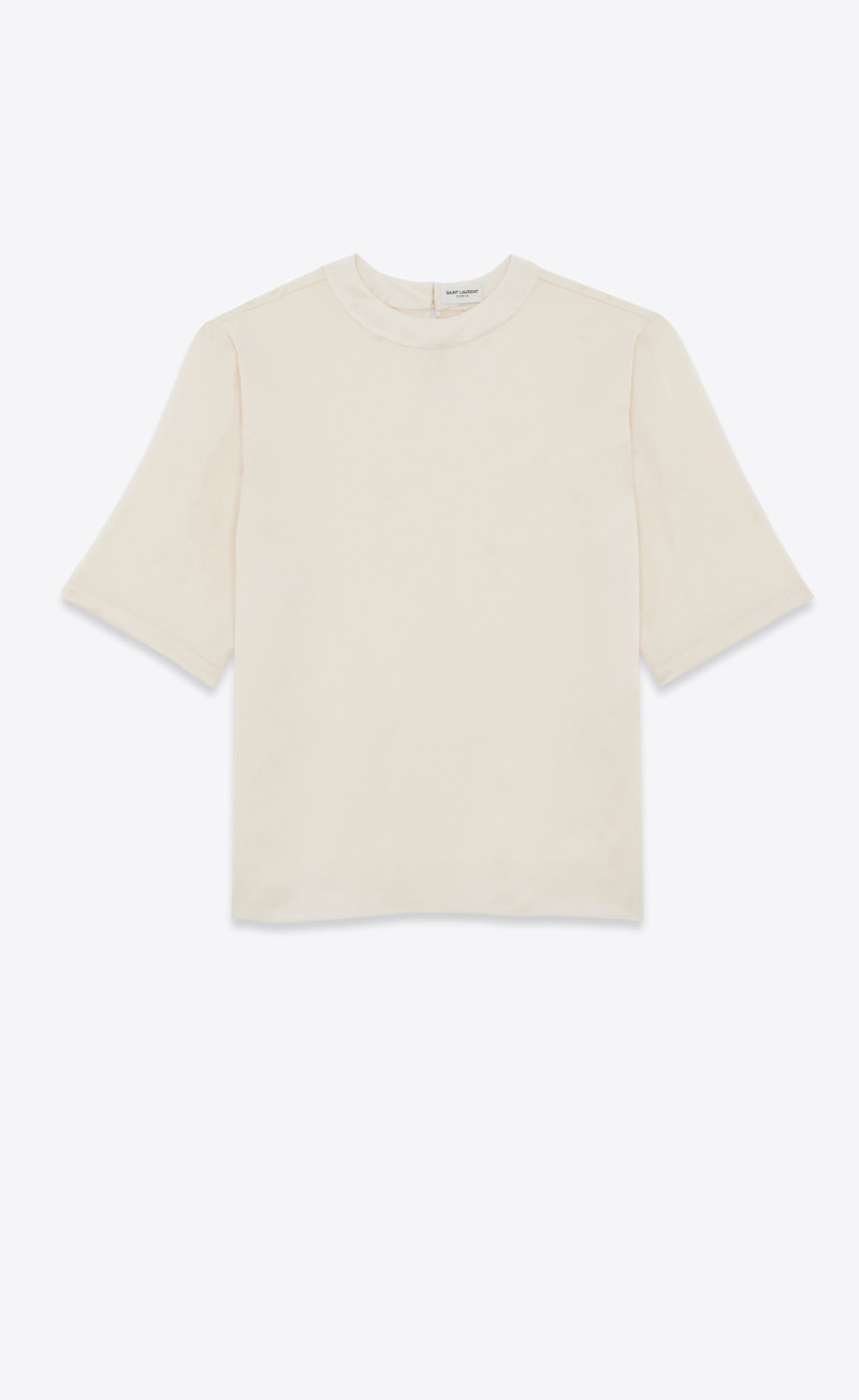 t-shirt in silk satin 1