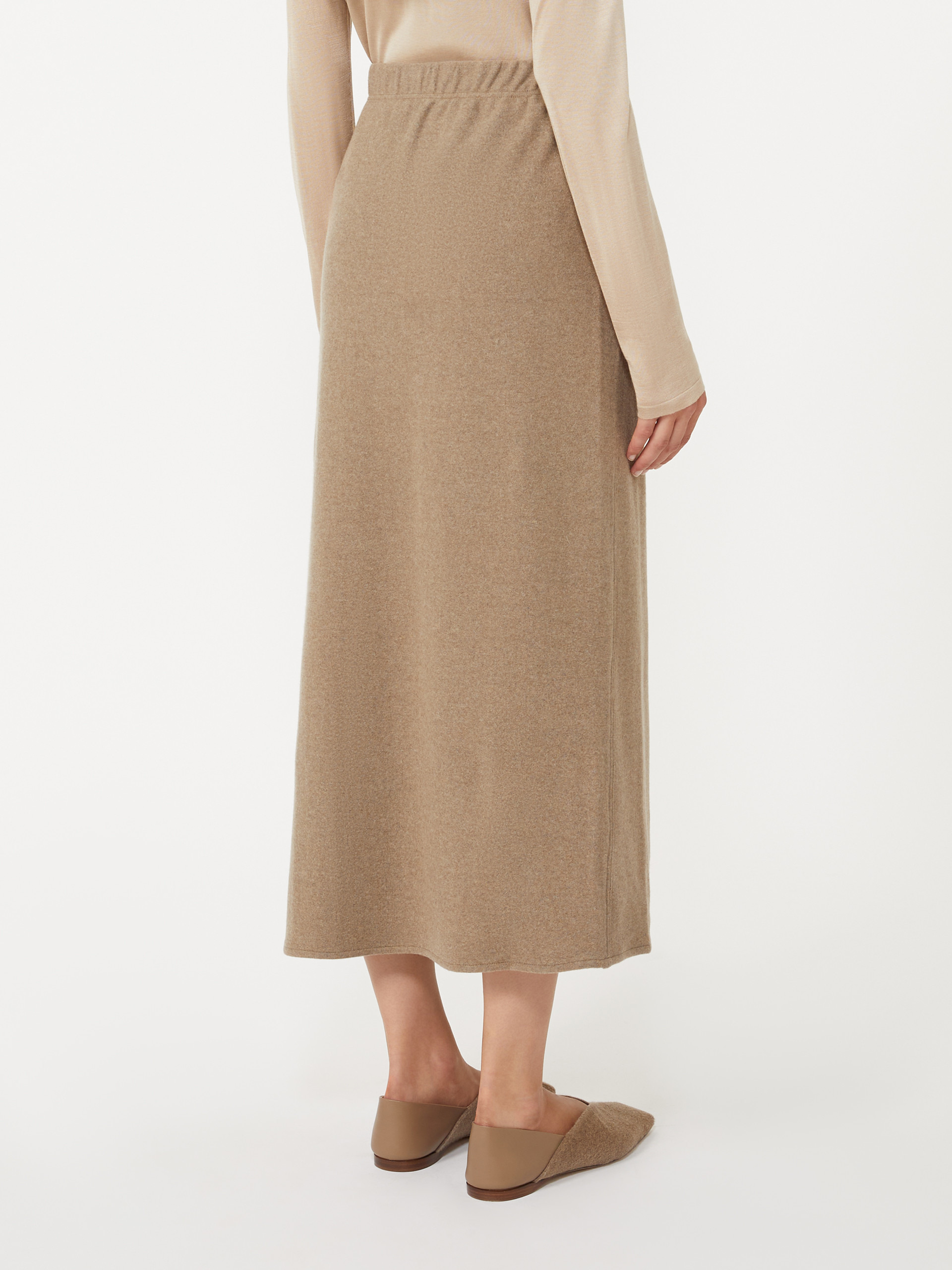RENIER Stretch cashmere flannel skirt - 4