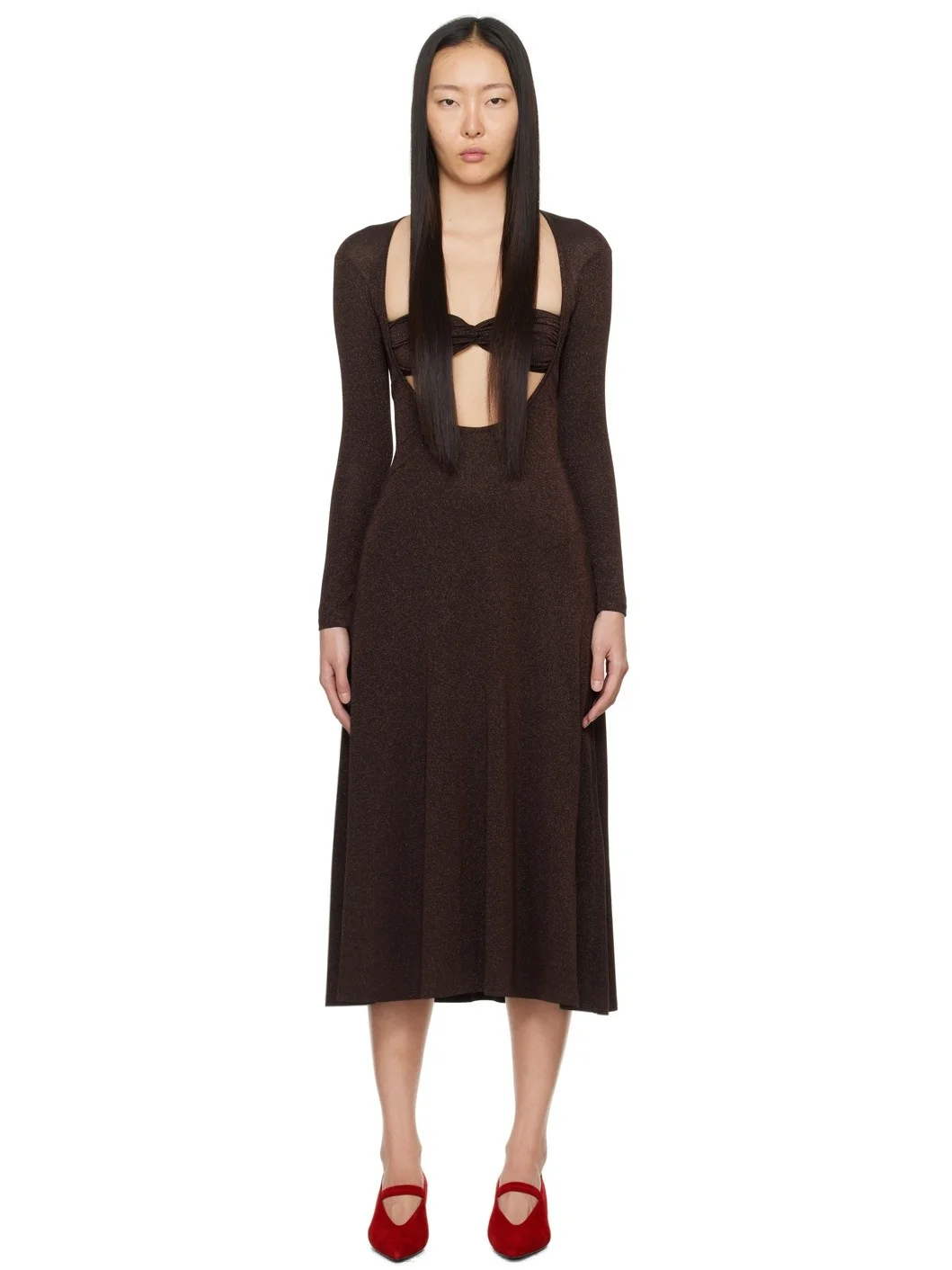 Brown Baes Midi Dress - 1