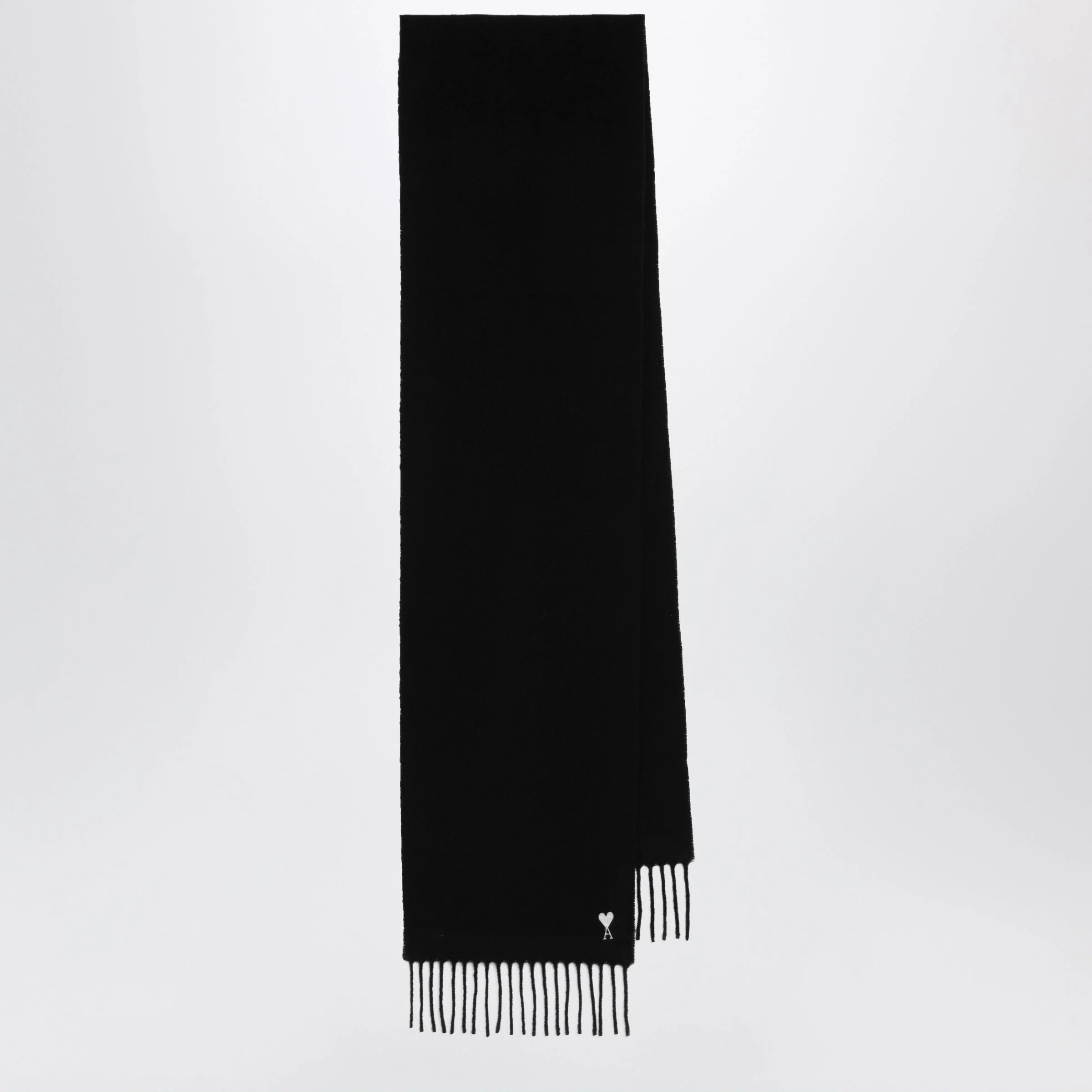 Black Ami de Coeur wool scarf - 1