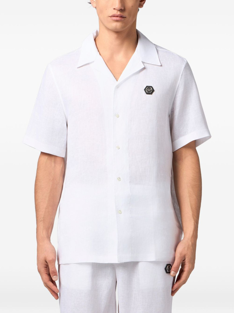 PHILIPP PLEIN logo-detail short-sleeve shirt outlook