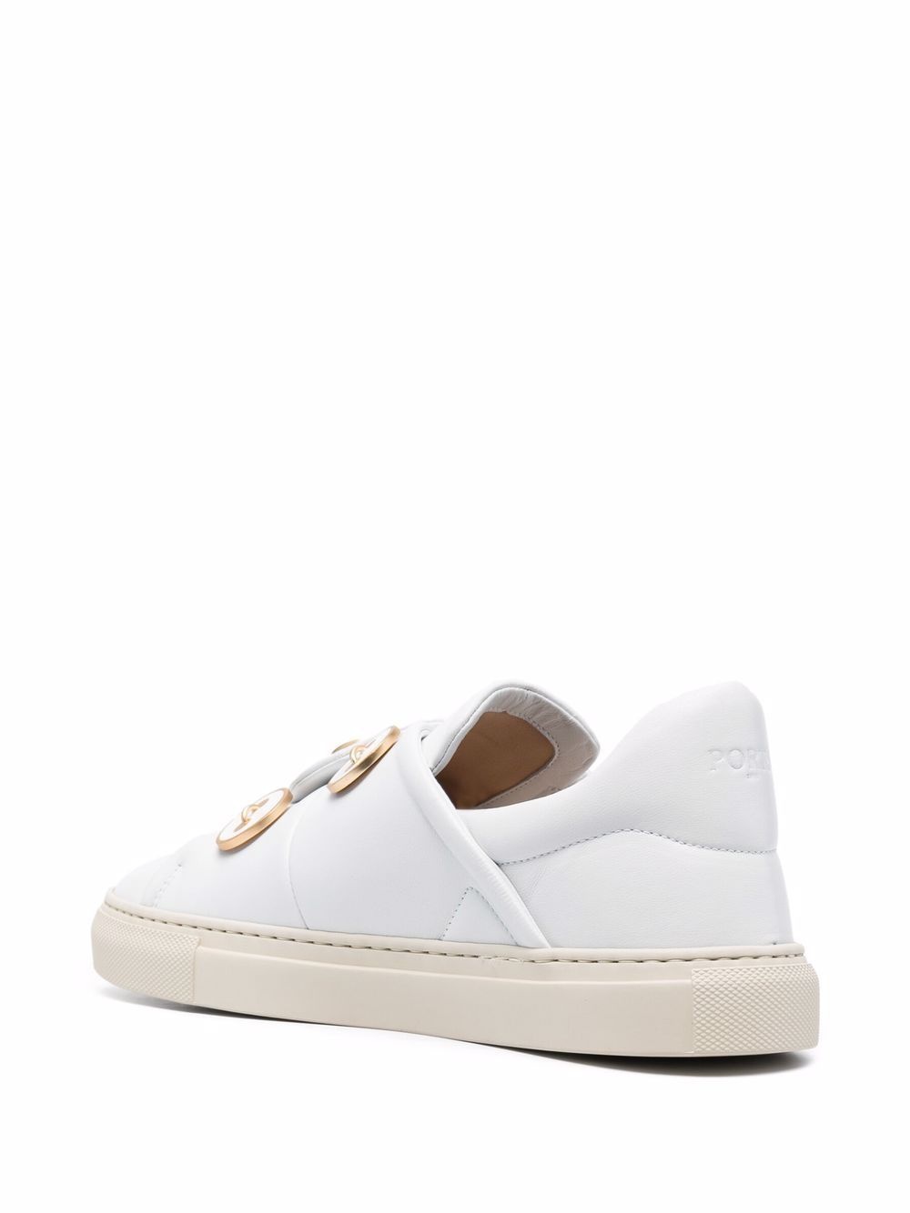 button-embossed slip-on sneakers - 3