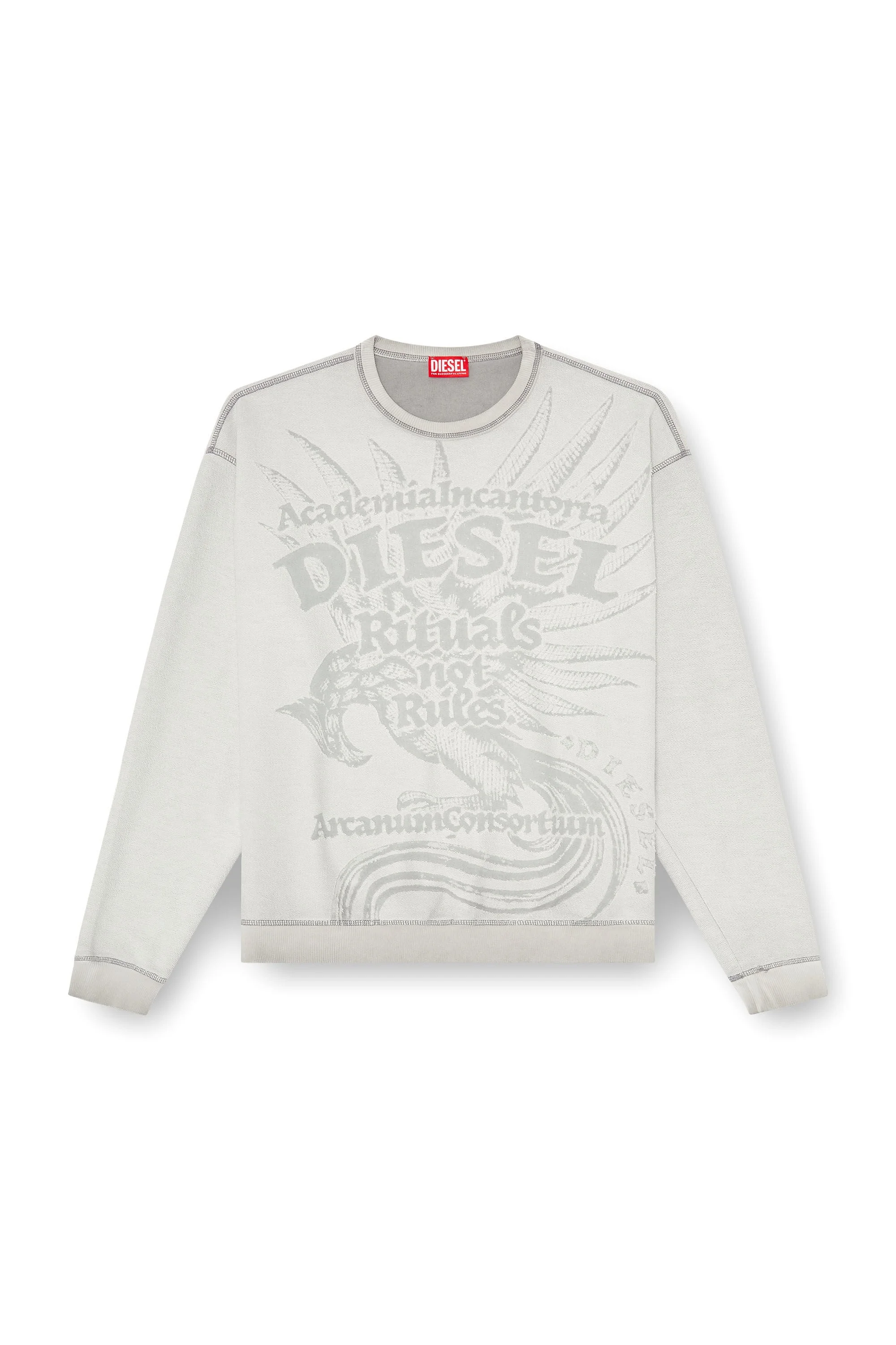 SWEATSHIRT WITH DÉVORÉ PRINT - 1