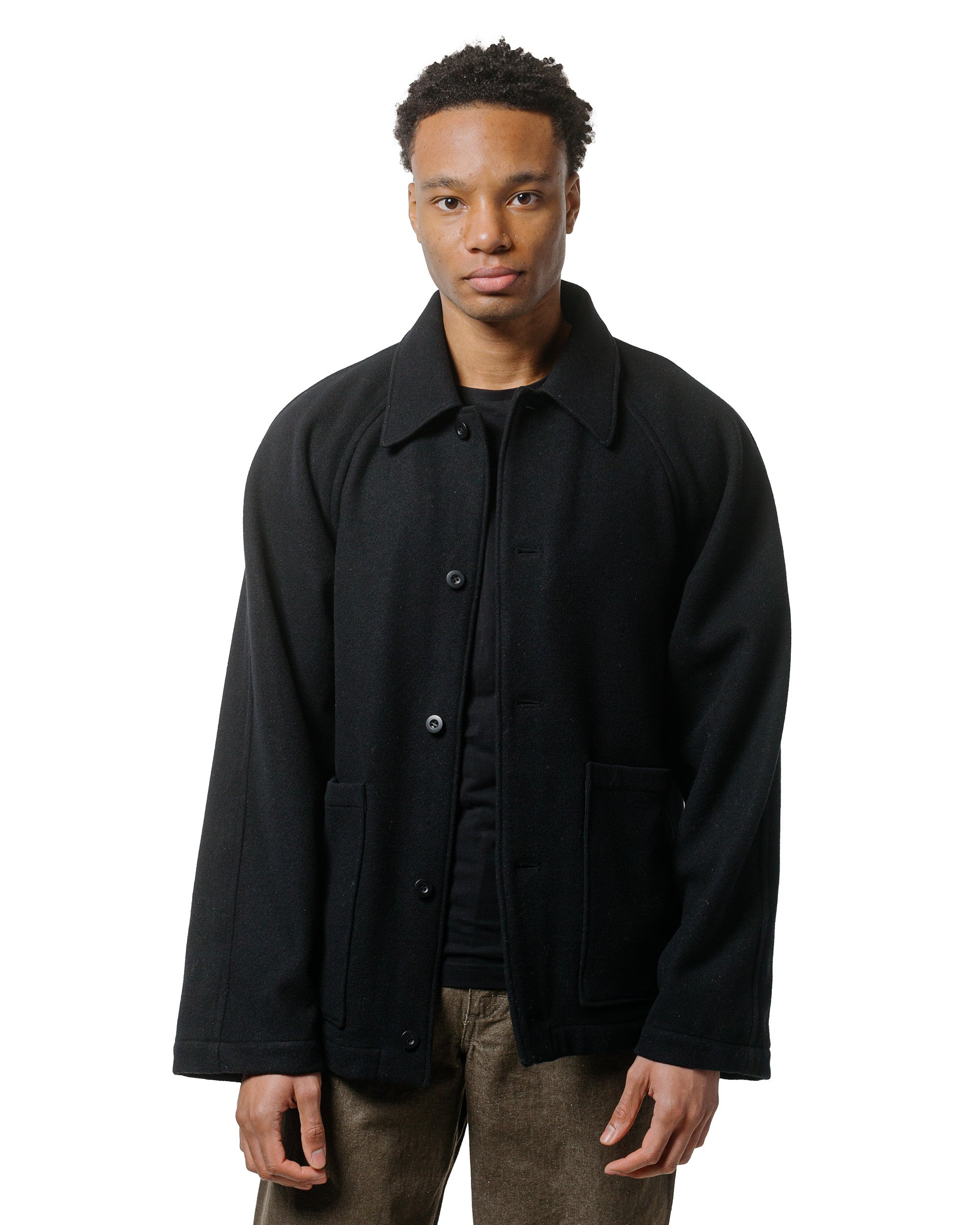 Rambler Coat Black Wool Flannel - 2