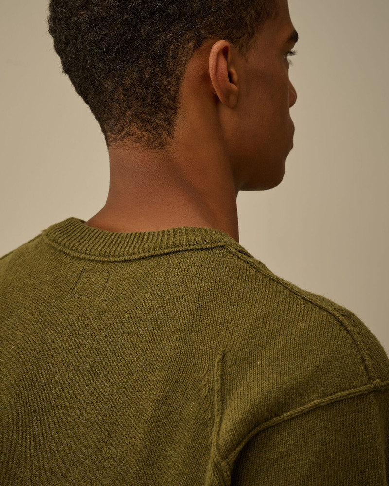 Lambswool GRS Crewneck Lens Sweater 6