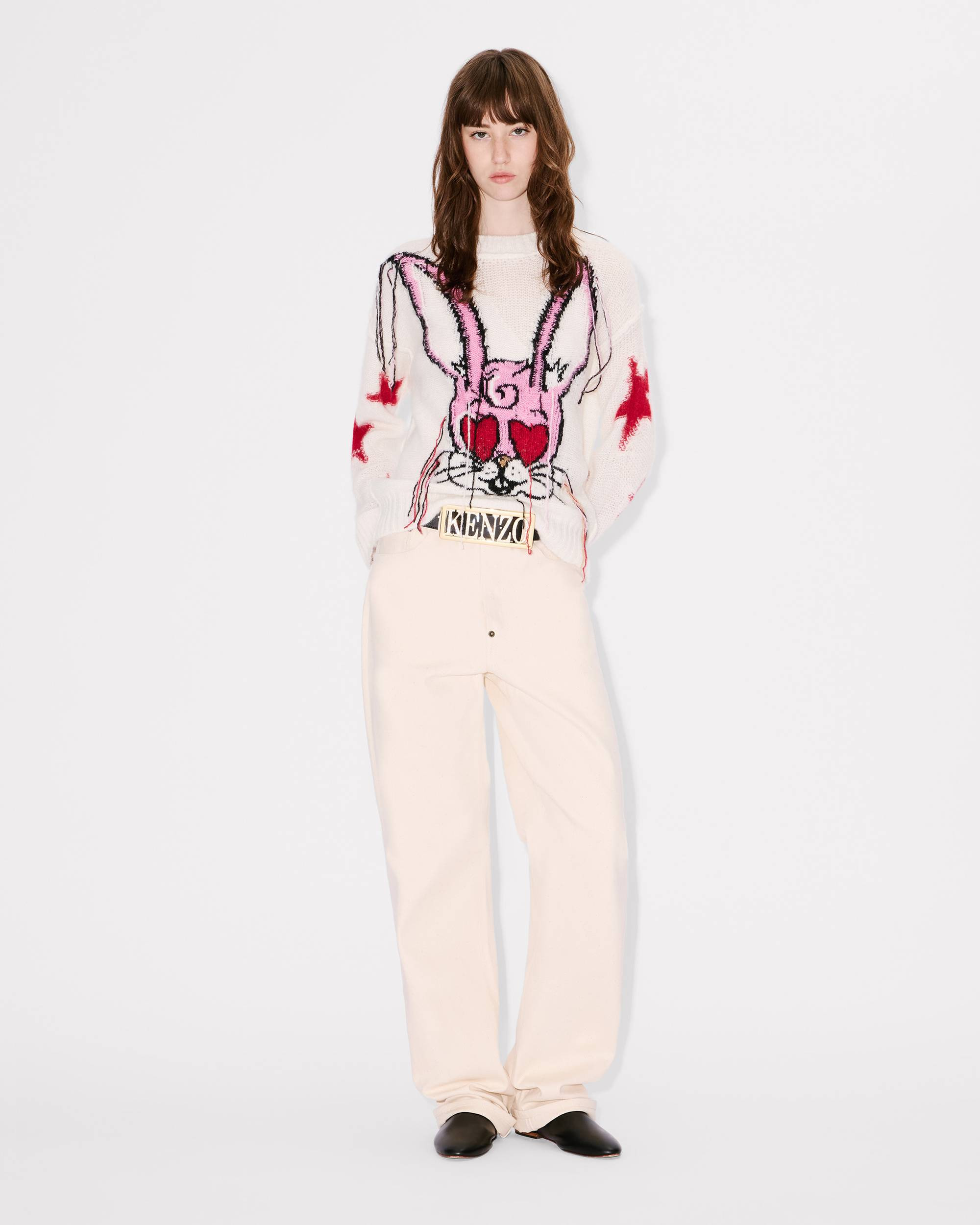 'KENZO Cartoon' jumper in mixed hairy wool alpaca - 4