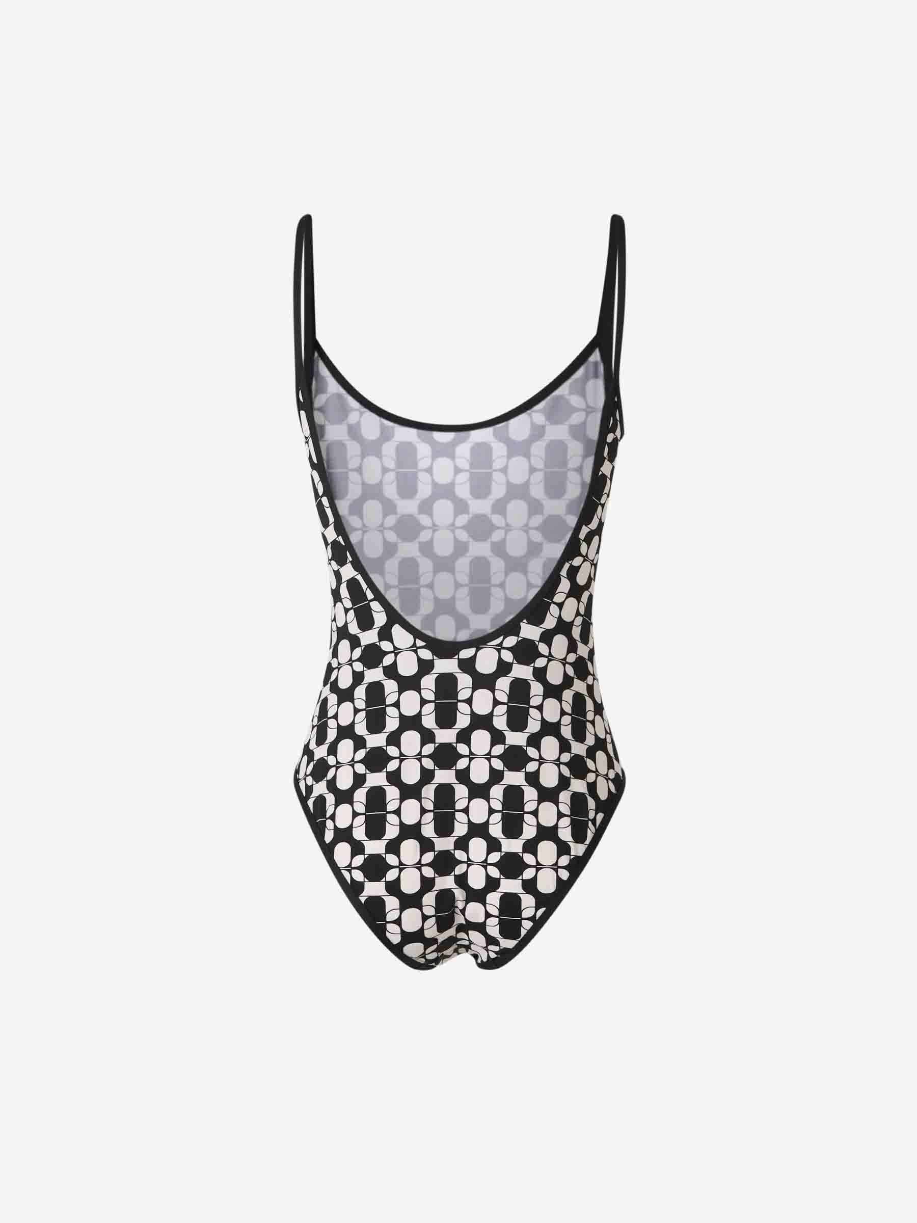 PRINTED ELASTIC SWIMSUIT - 2