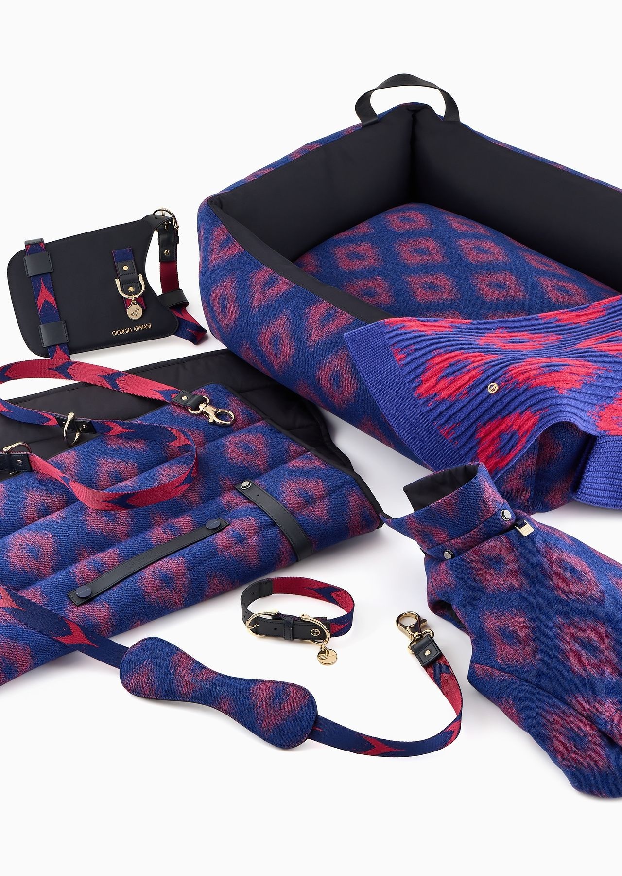 Poldo X Giorgio Armani Travel mat in Ikat jacquard flannel - 6