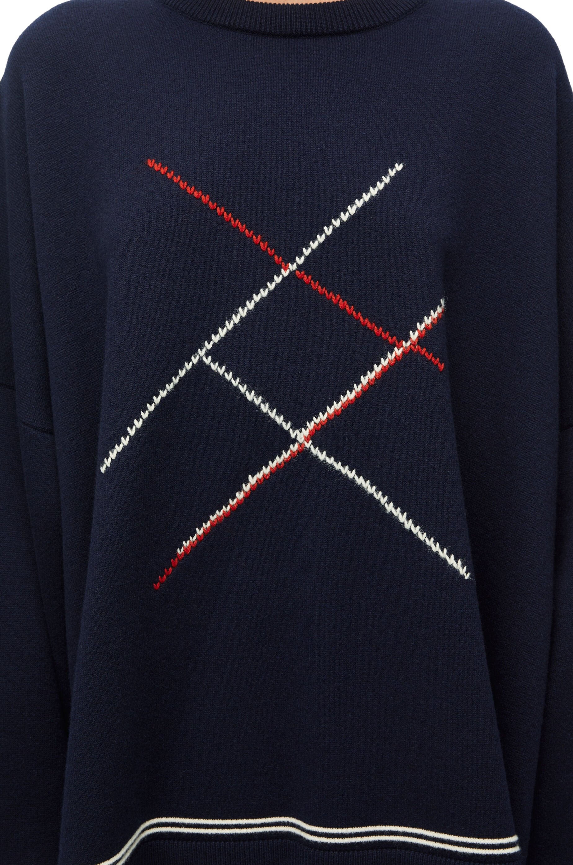 Argyle sweater in wool - 5