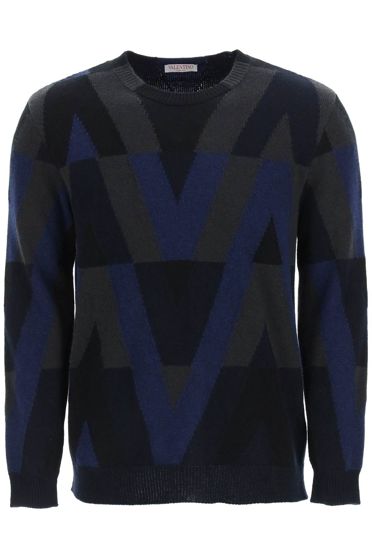 OPTICAL VALENTINO WOOL SWEATER - 1