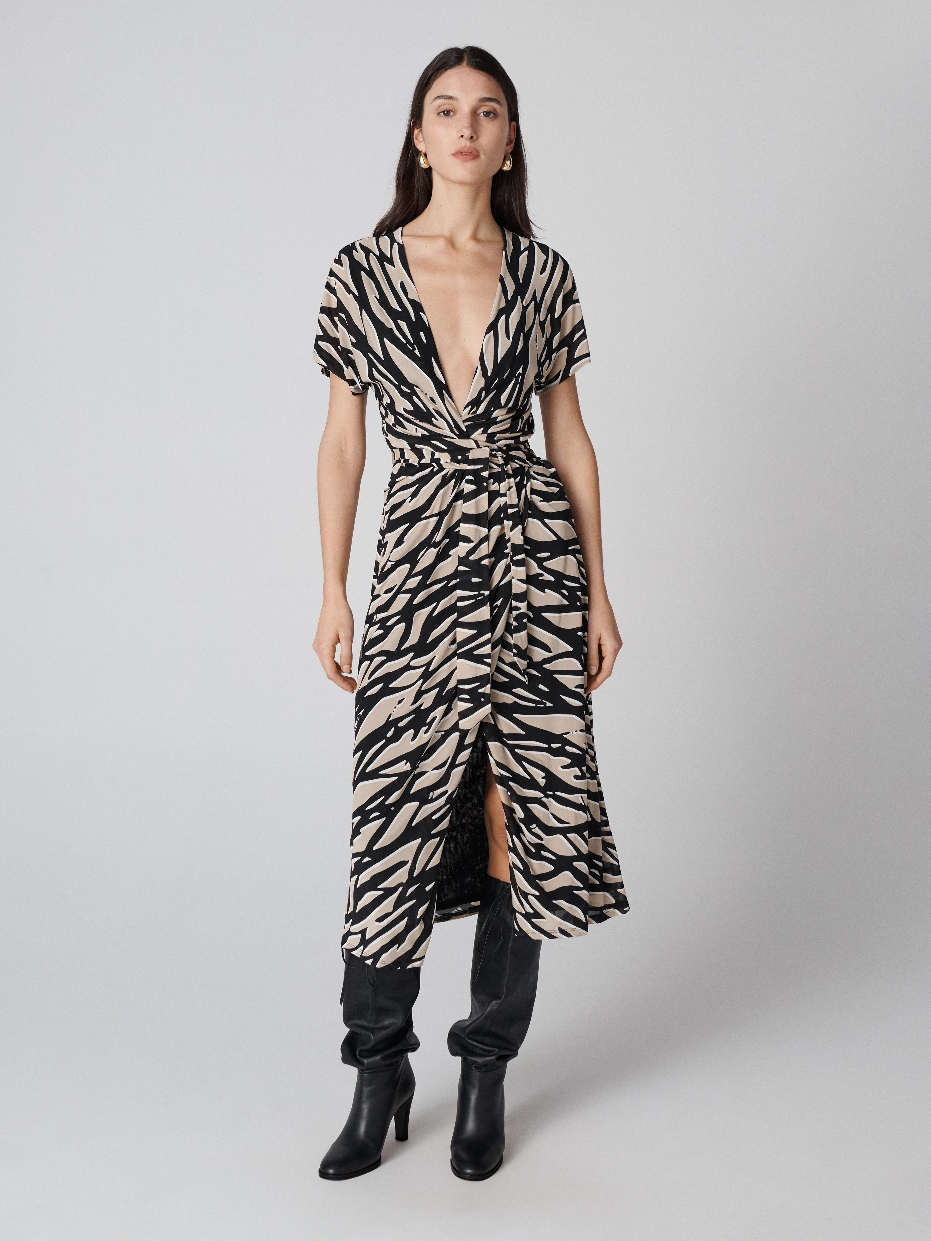 Paisley Wrap Dress - 1
