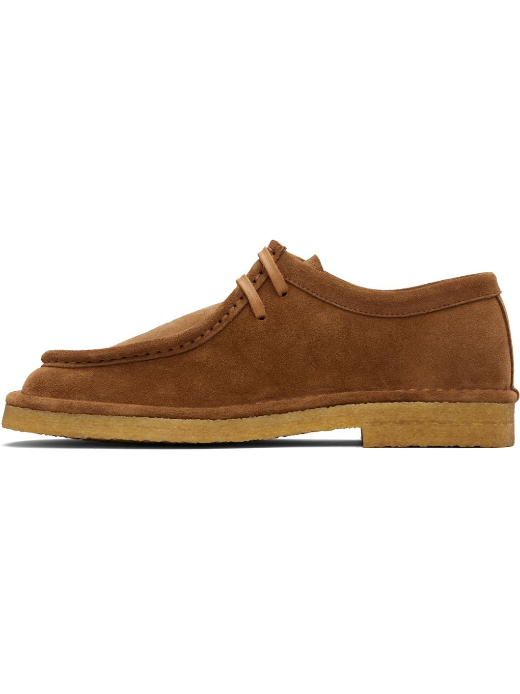 Tan Lace-Up Daddy Oxfords - 3
