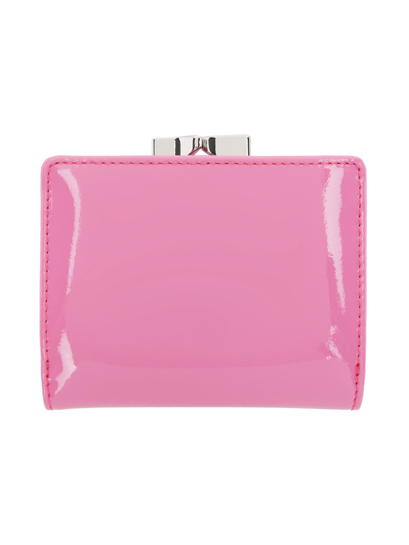 Vivienne Westwood Pink Shiny Patent Small Frame Wallet outlook