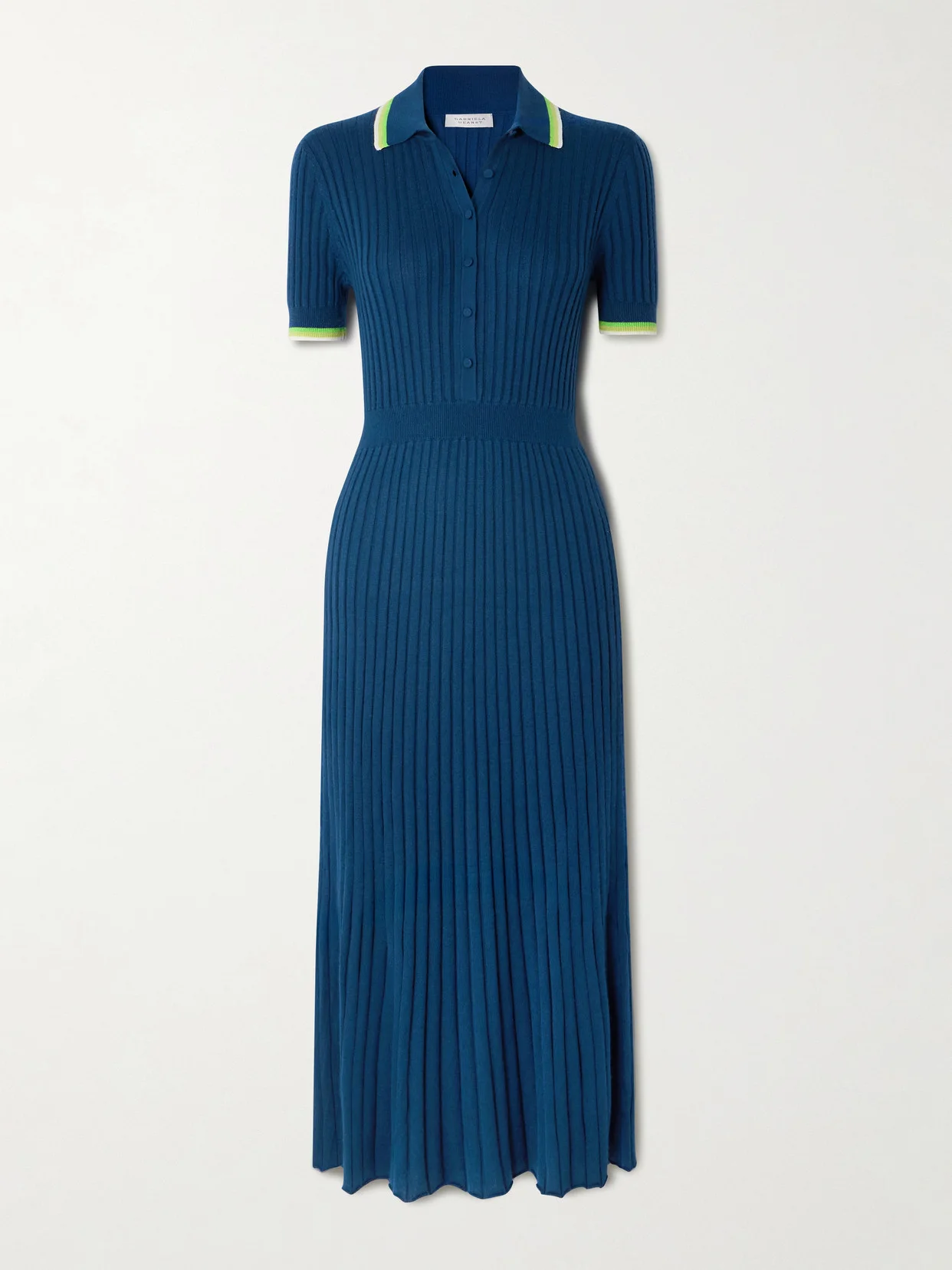 Eyot Ribbed Silk And Cashmere-blend Midi Dress - 1