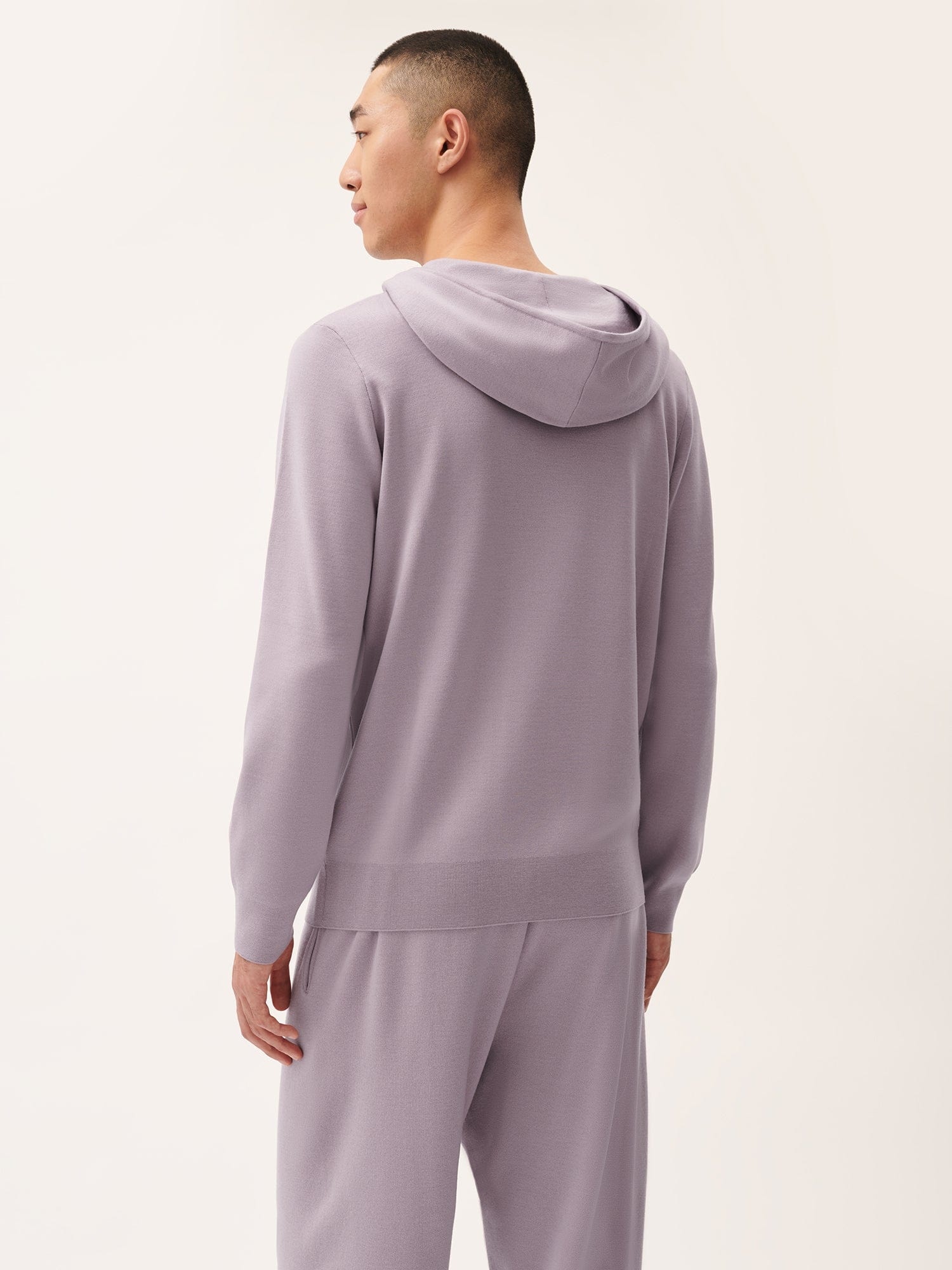 Mens DNA Regenerative Merino Wool Hoodie - Raisin Purple - 4