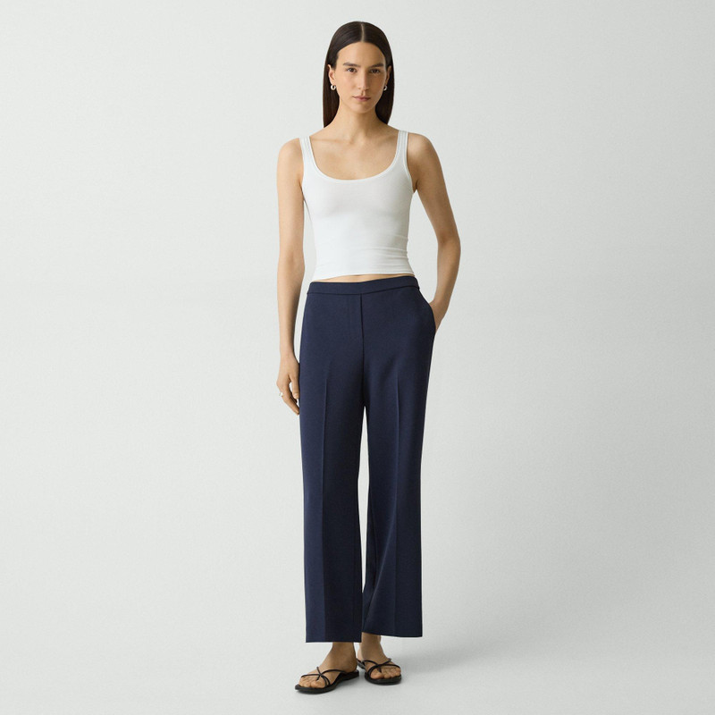 Theory Scoop Neck Tank Top in Stretch Nylon outlook