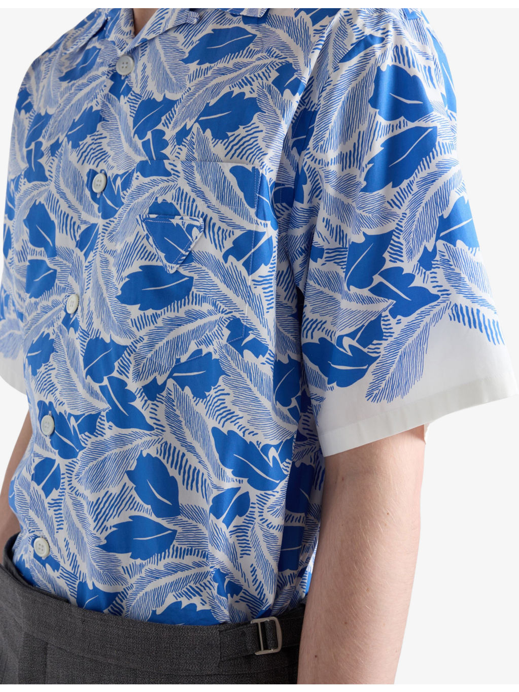 Graphic-Print Short-Sleeve Cotton Shirt - 5