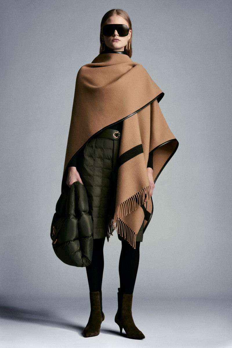 Moncler Wool Jacquard Poncho outlook