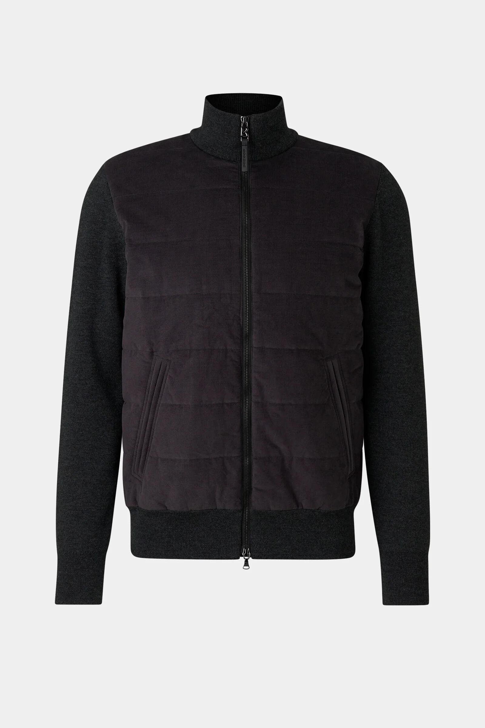 Zisco hybrid knit jacket in Anthracite - 1