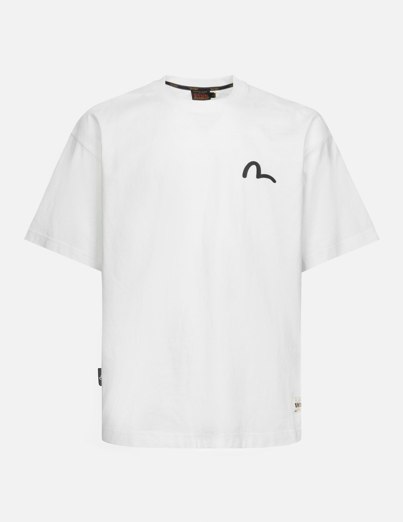 FOAM LINE KAMON AND SEAGULL DAICOCK PRINT LOOSE FIT T-SHIRT 1