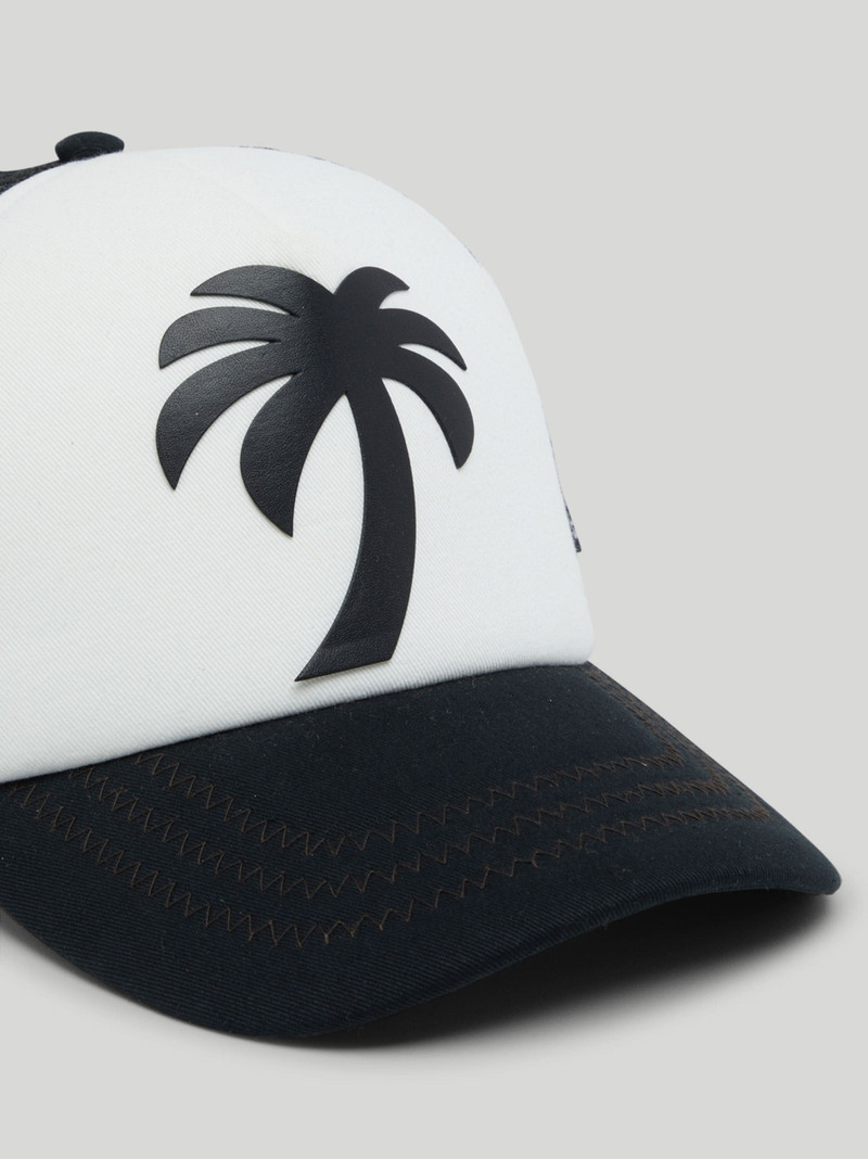 Palm Angels BLACK PALM TRUCKER HAT outlook