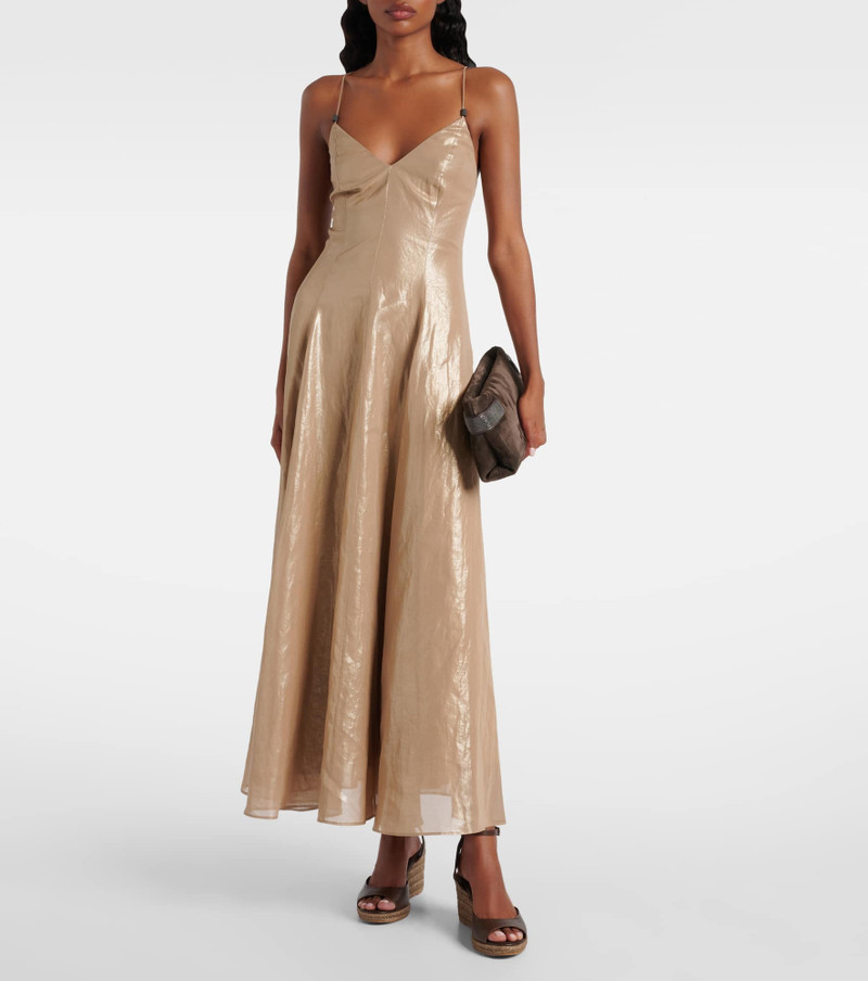 Brunello Cucinelli Monili cotton maxi dress outlook