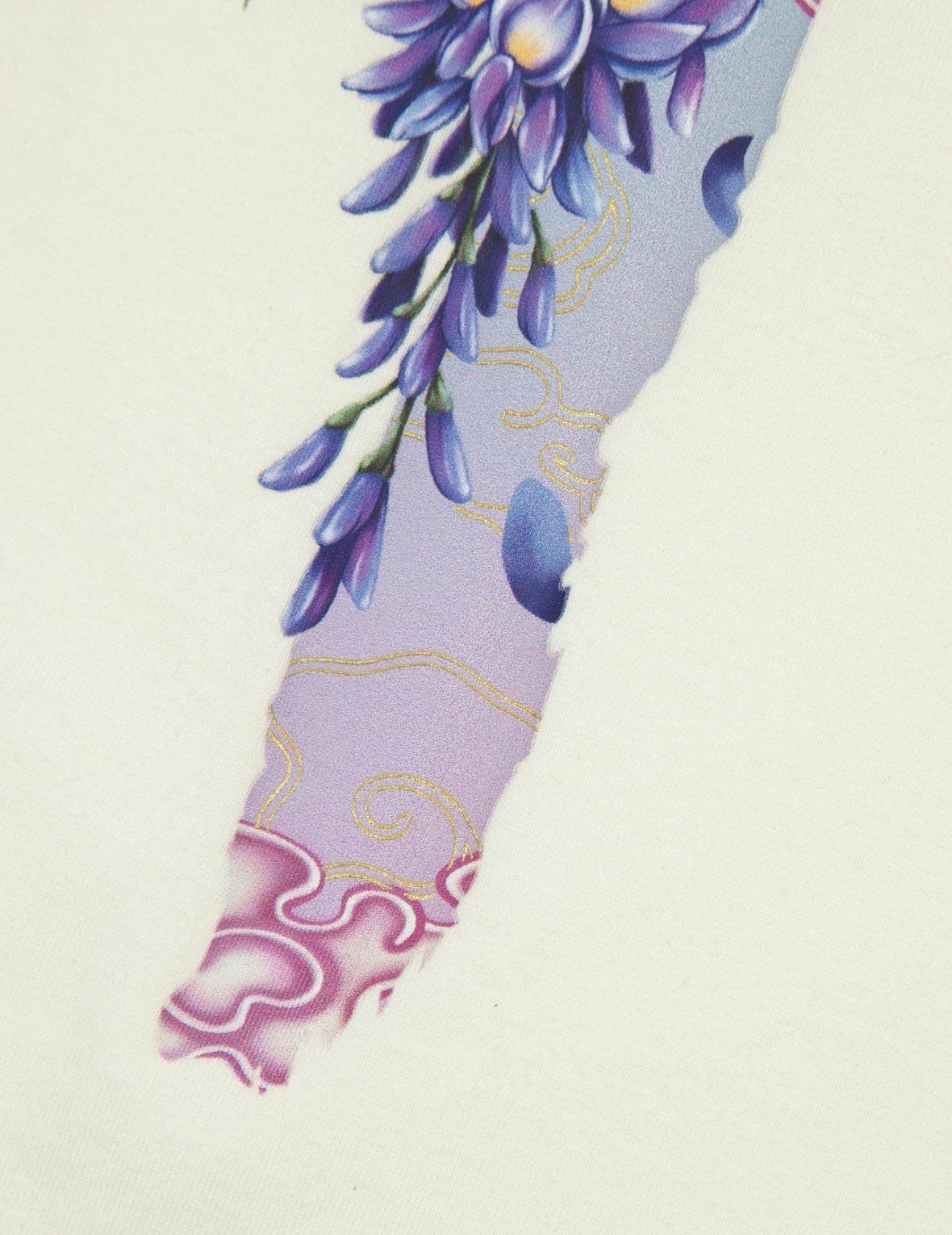 CRANES AND WISTERIA DAICOCK BOYFRIEND T-SHIRT - 8