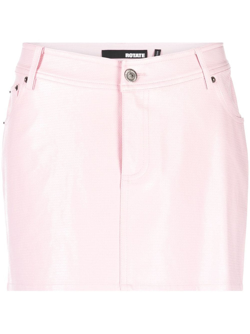 embossed sequin mini skirt 1
