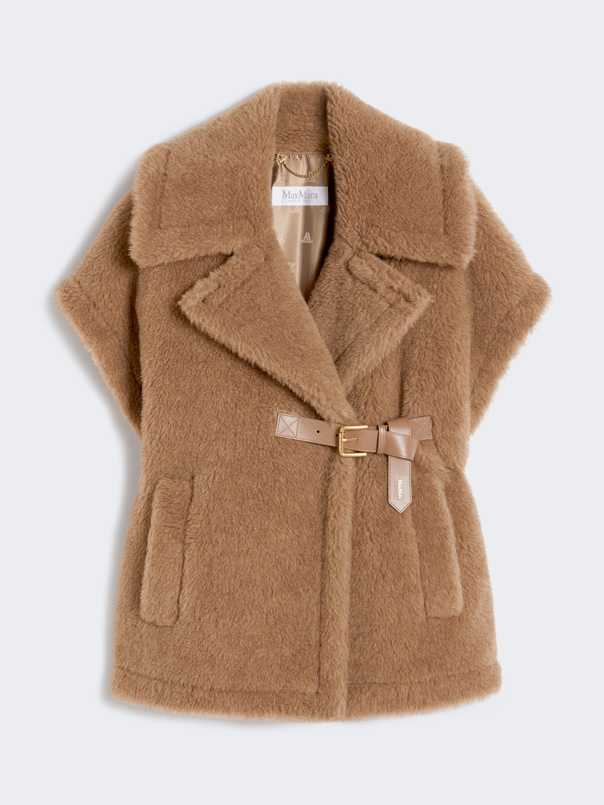 NEWABAVO4 Alpaca and cashmere Teddy cape - 1