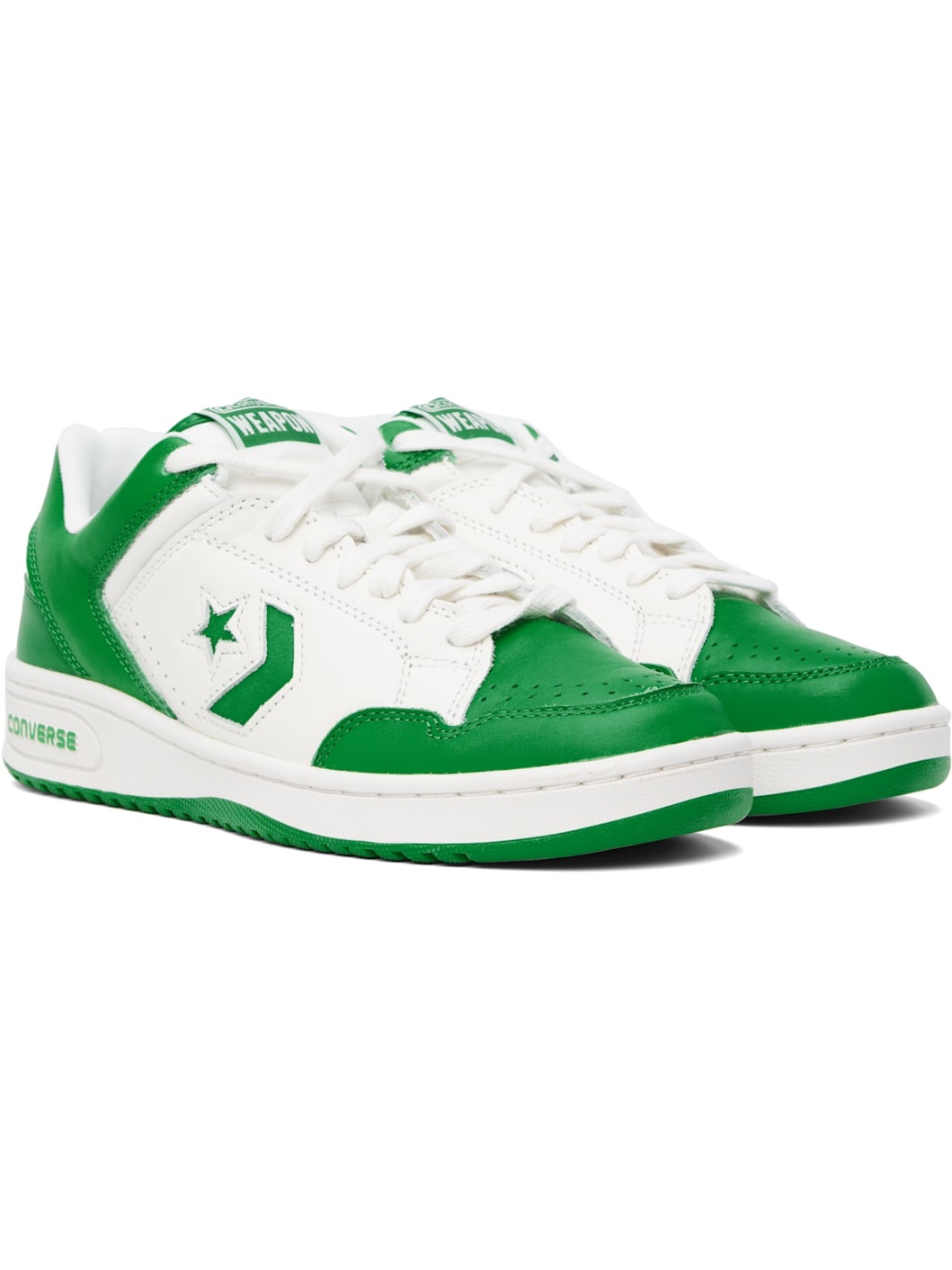 Green & Off-White Weapon Low Top Sneakers - 4