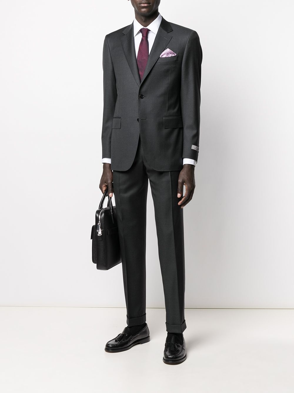 wool single-breasted suit - 2