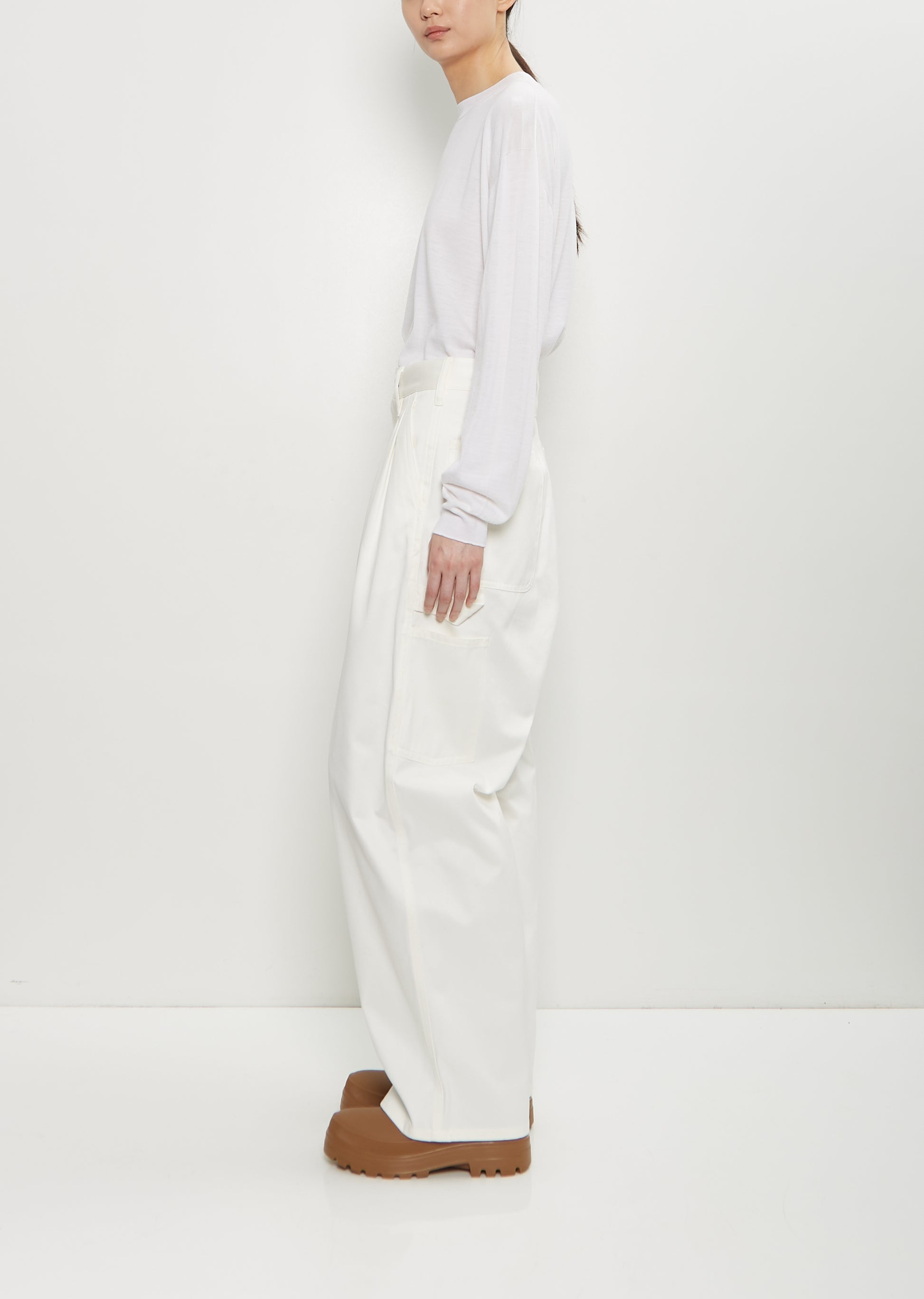 Polke Cotton Loose Pants - 2