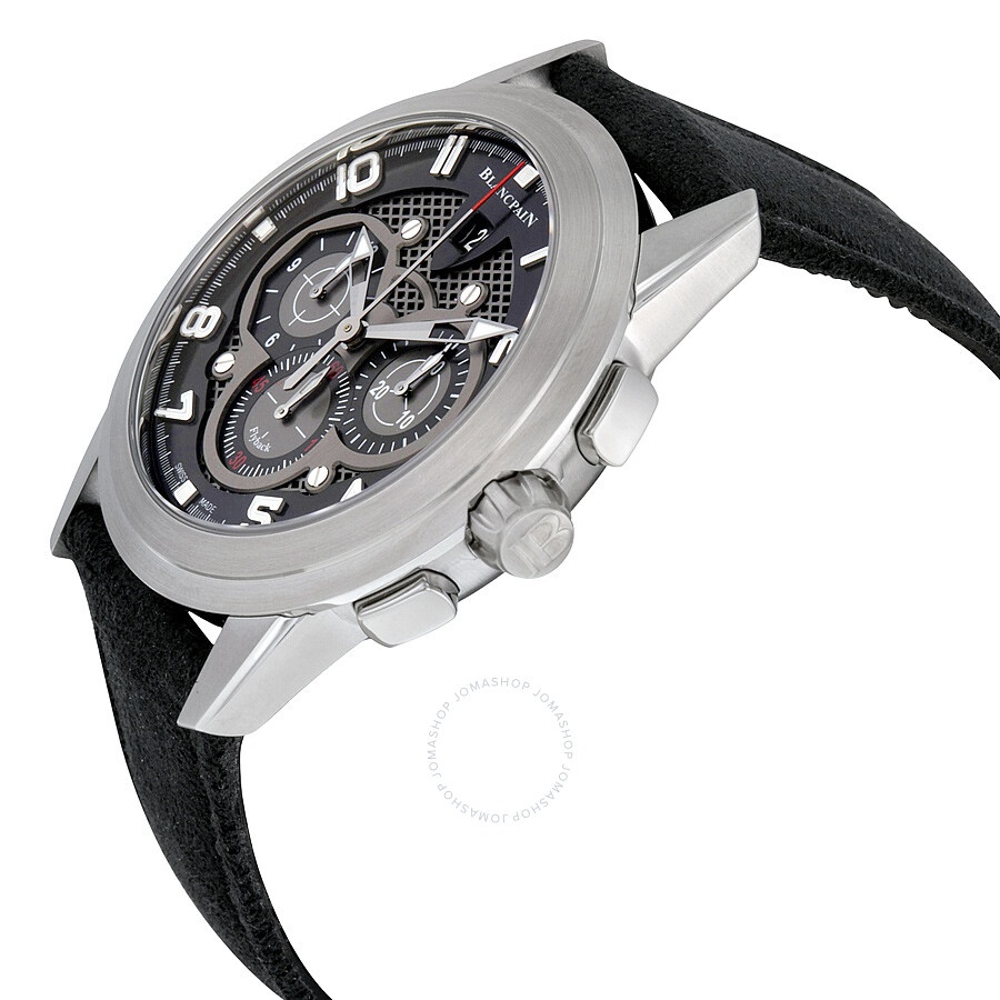 Blancpain L-Evolution Flyback Automatic Chronograph Black Dial Black Leather Men's Watch 560STC-11B3 - 2