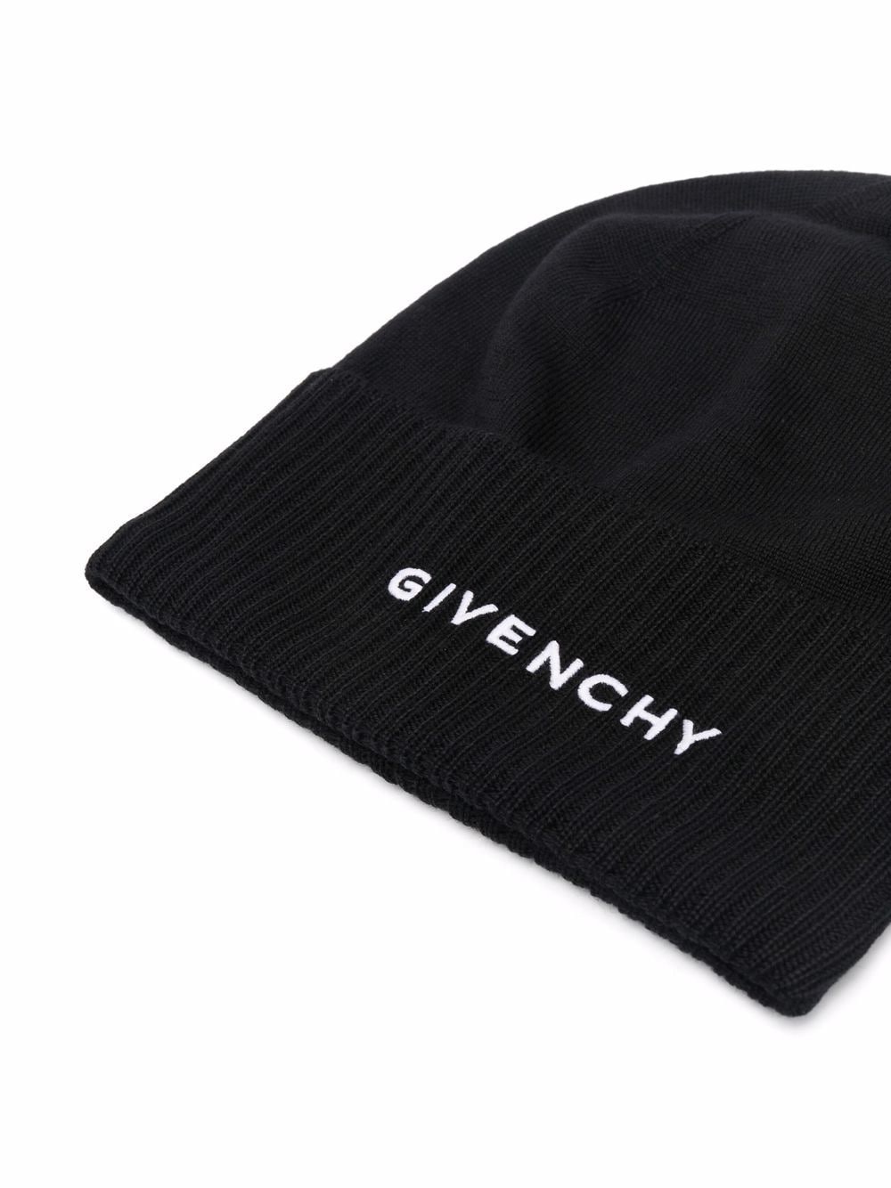 logo print beanie - 2