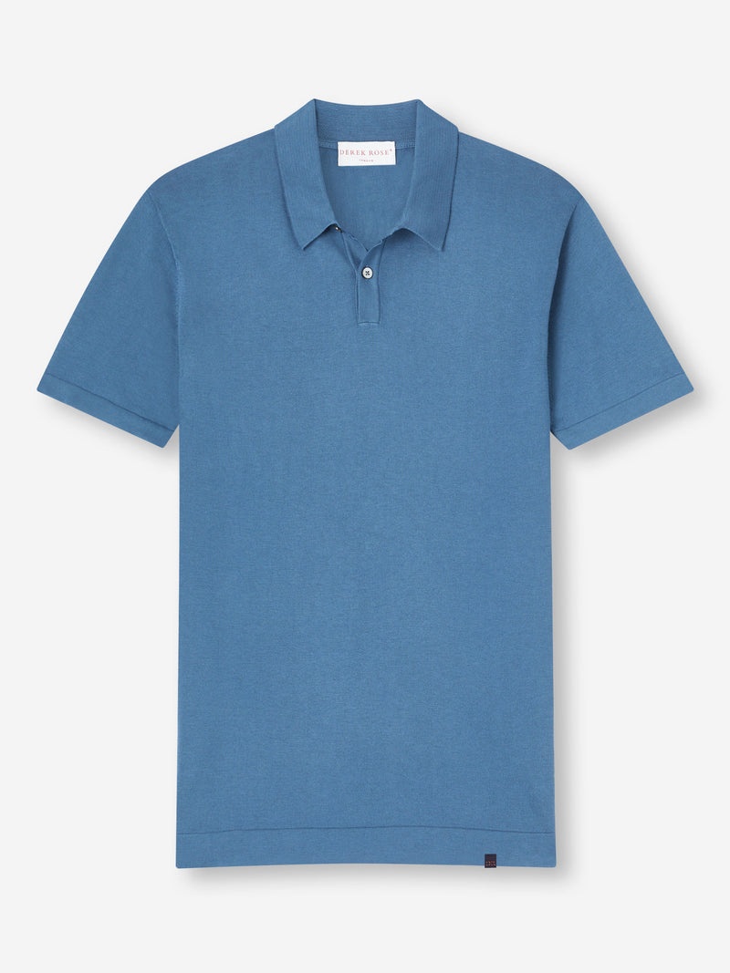 Men's Polo Shirt Jacob Sea Island Cotton Blue - 1