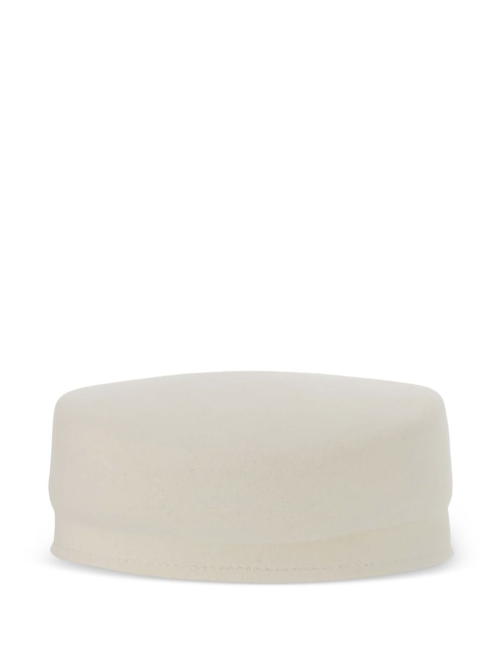 rigid-visor felt hat - 2