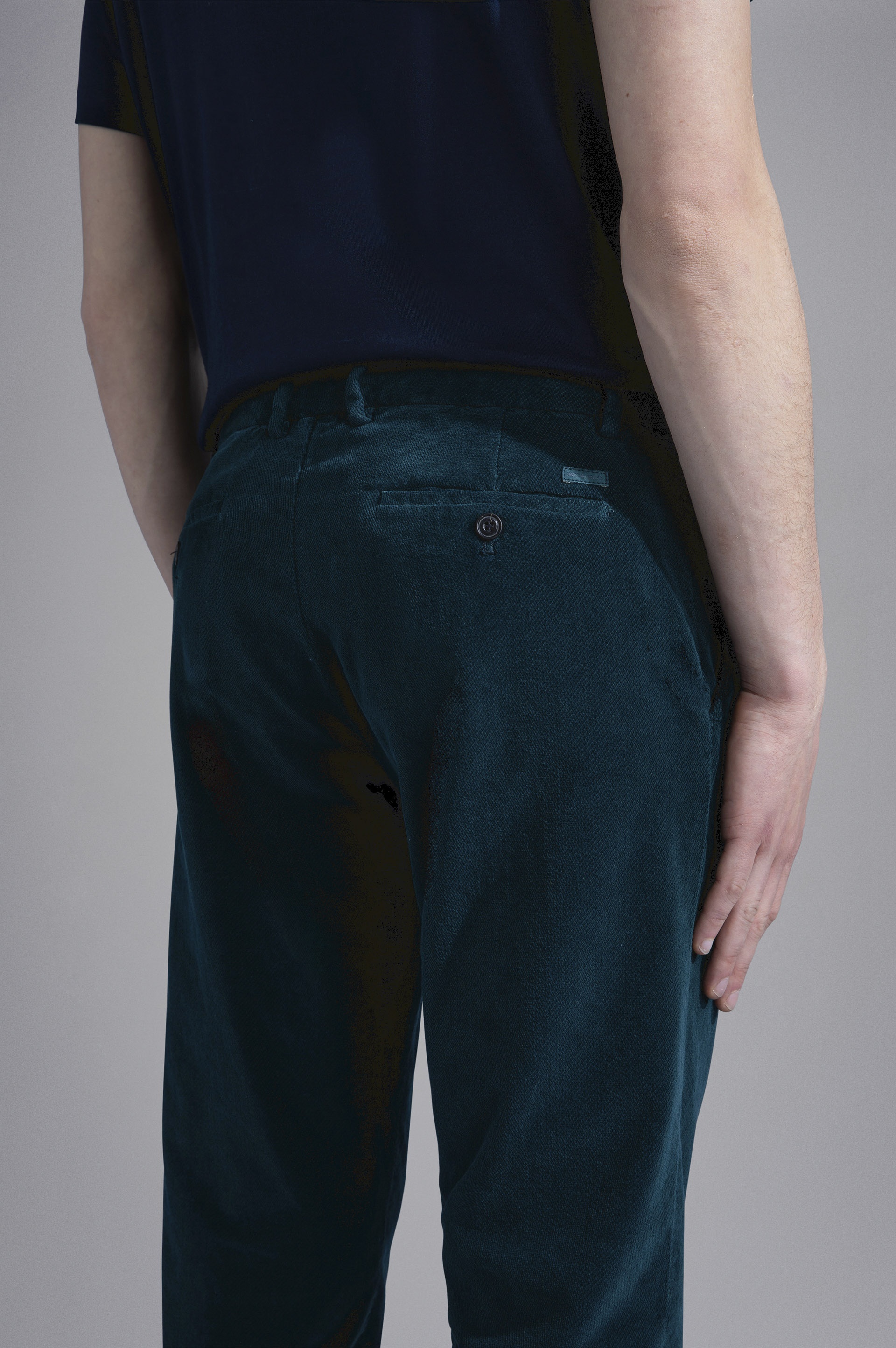 GARMENT DYED CHINO TROUSERS - 4