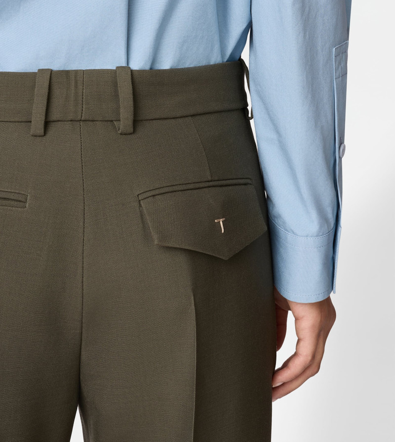 PANTS IN WOOL - GREEN 6