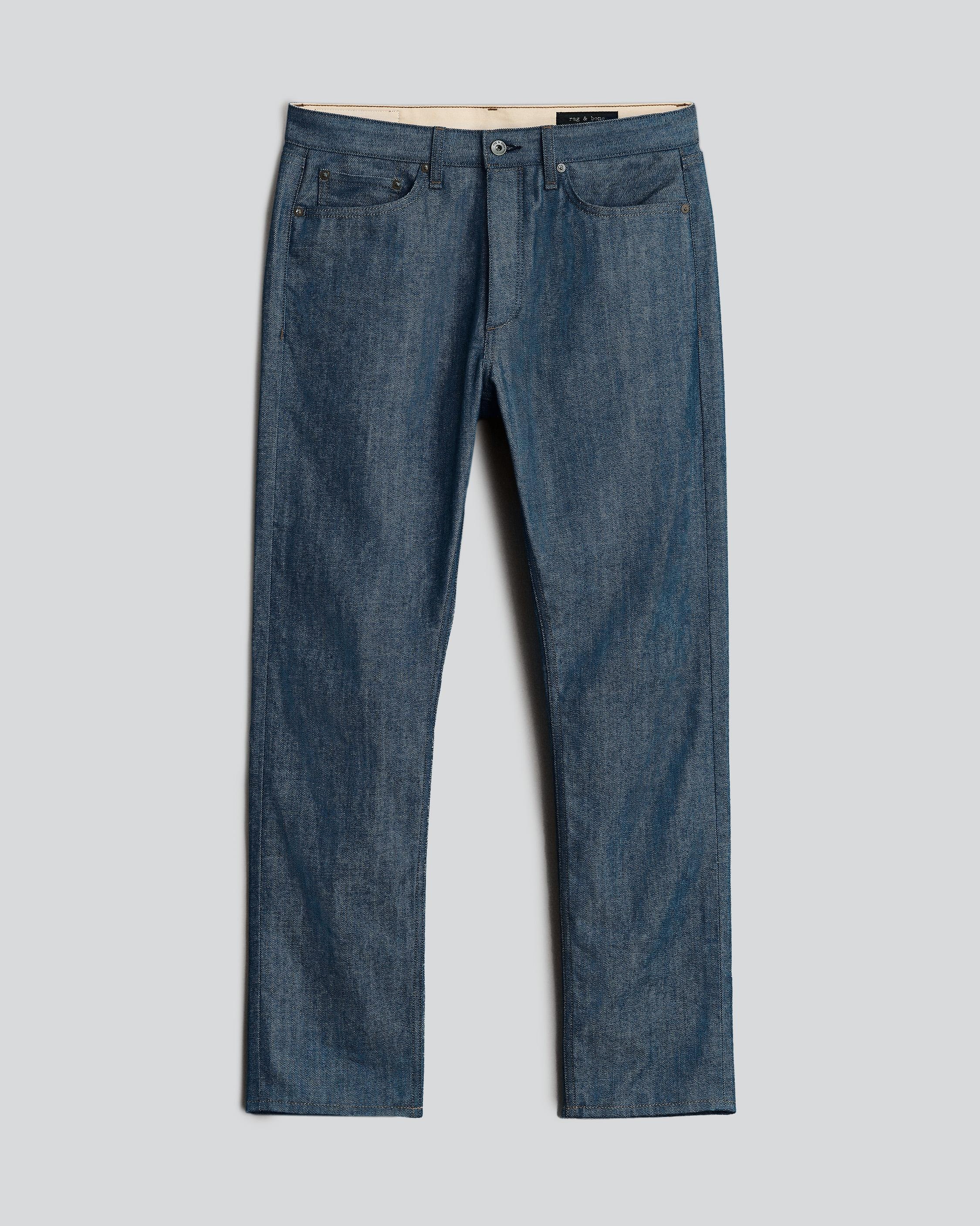 Fit 4 - Raw
Straight Fit Mid Indigo Rigid Jean - 1