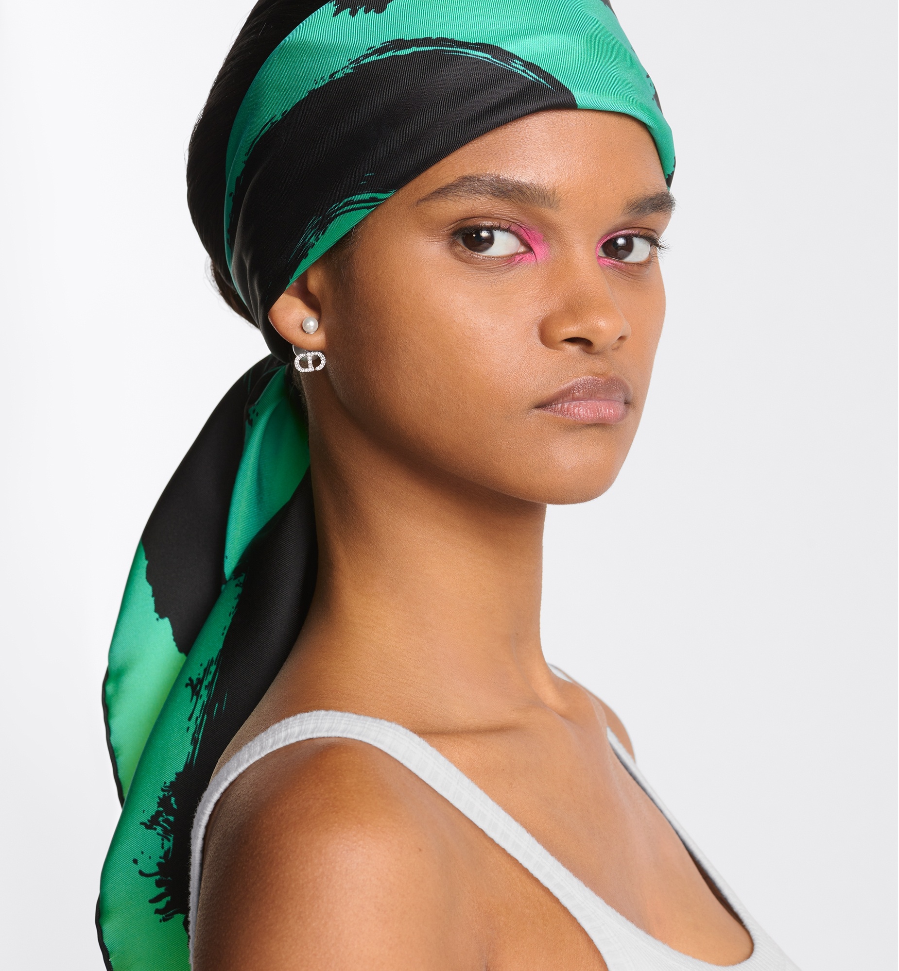 Dior Miss Dior Graffiti 90 Square Scarf | dior | REVERSIBLE