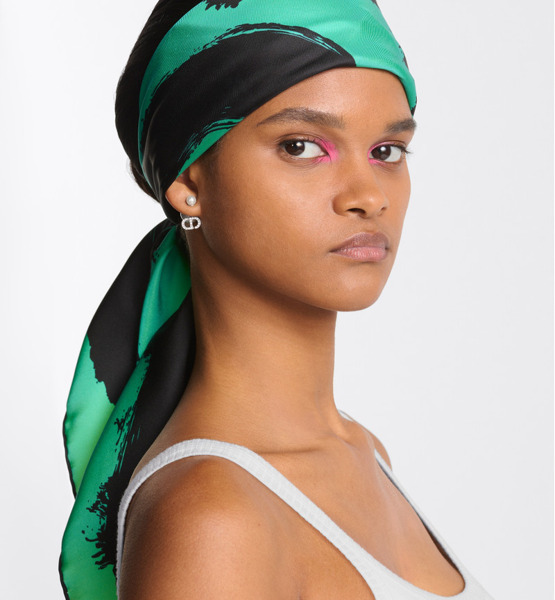 Dior Miss Dior Graffiti 90 Square Scarf outlook