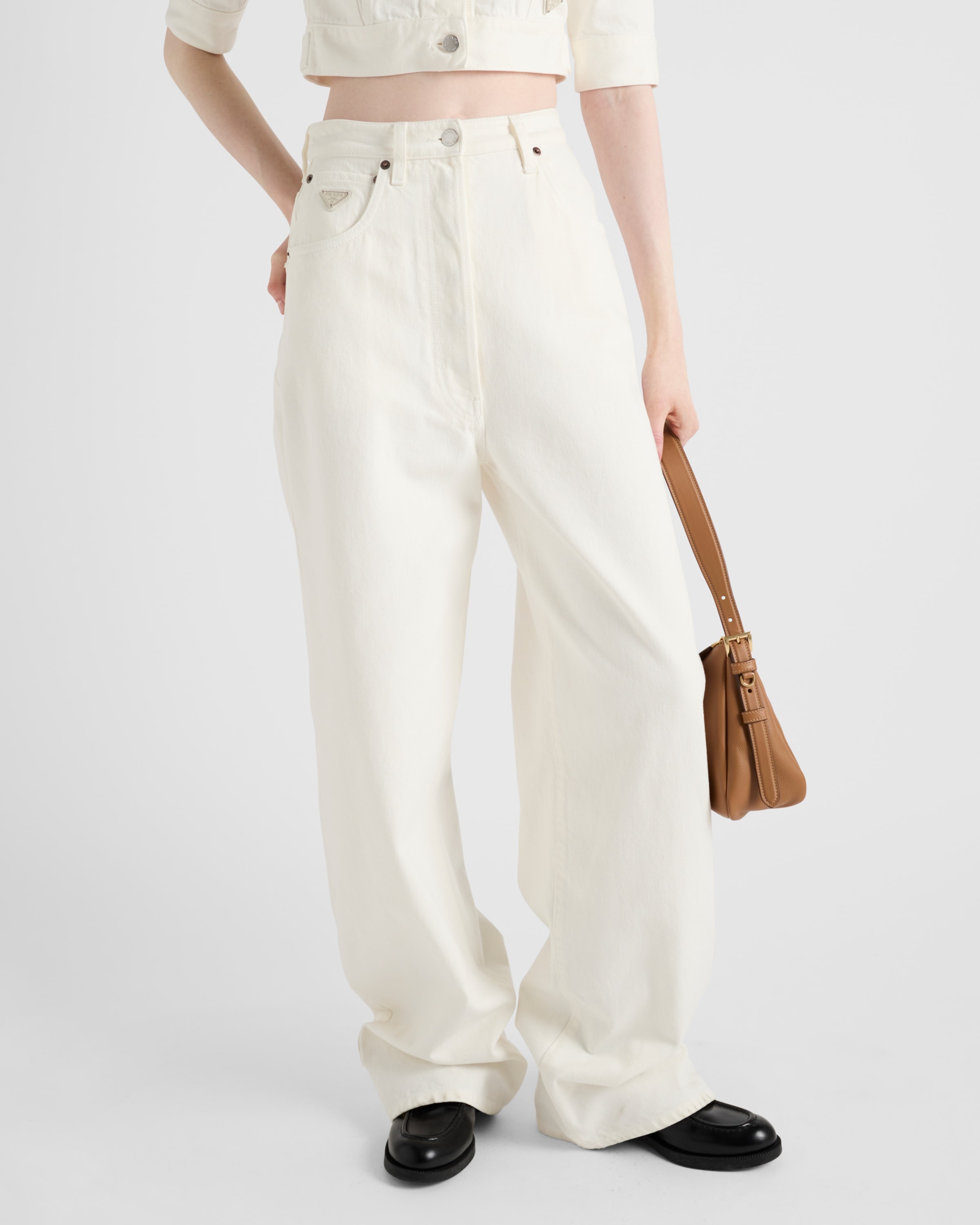 Wide-leg denim jeans - 3