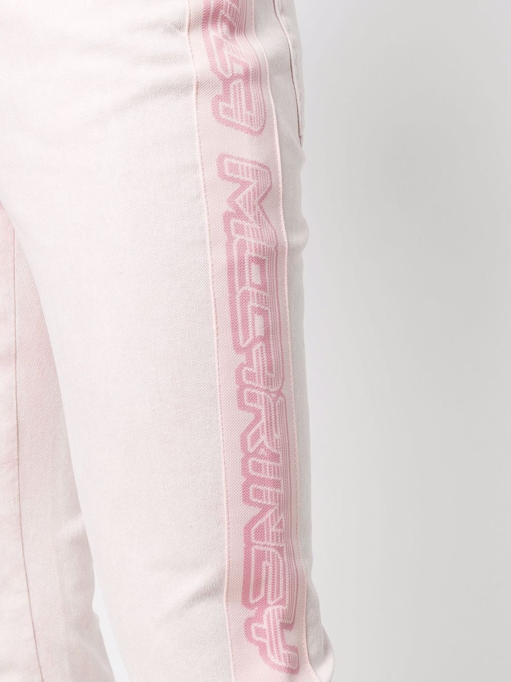 logo tape slim jeans - 5