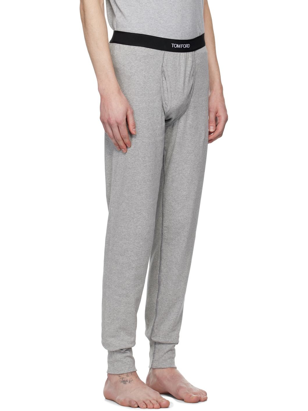Gray Cotton Long Underwear - 2