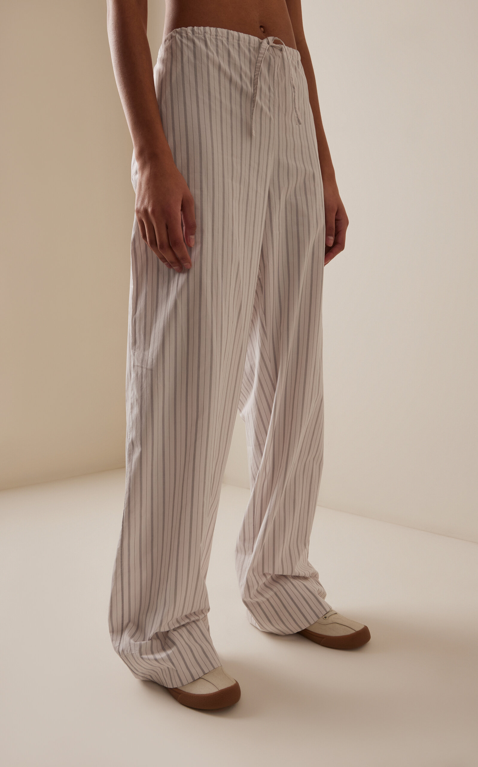 Hypnosta Checked Cotton Wide-Leg Pants multi - 3
