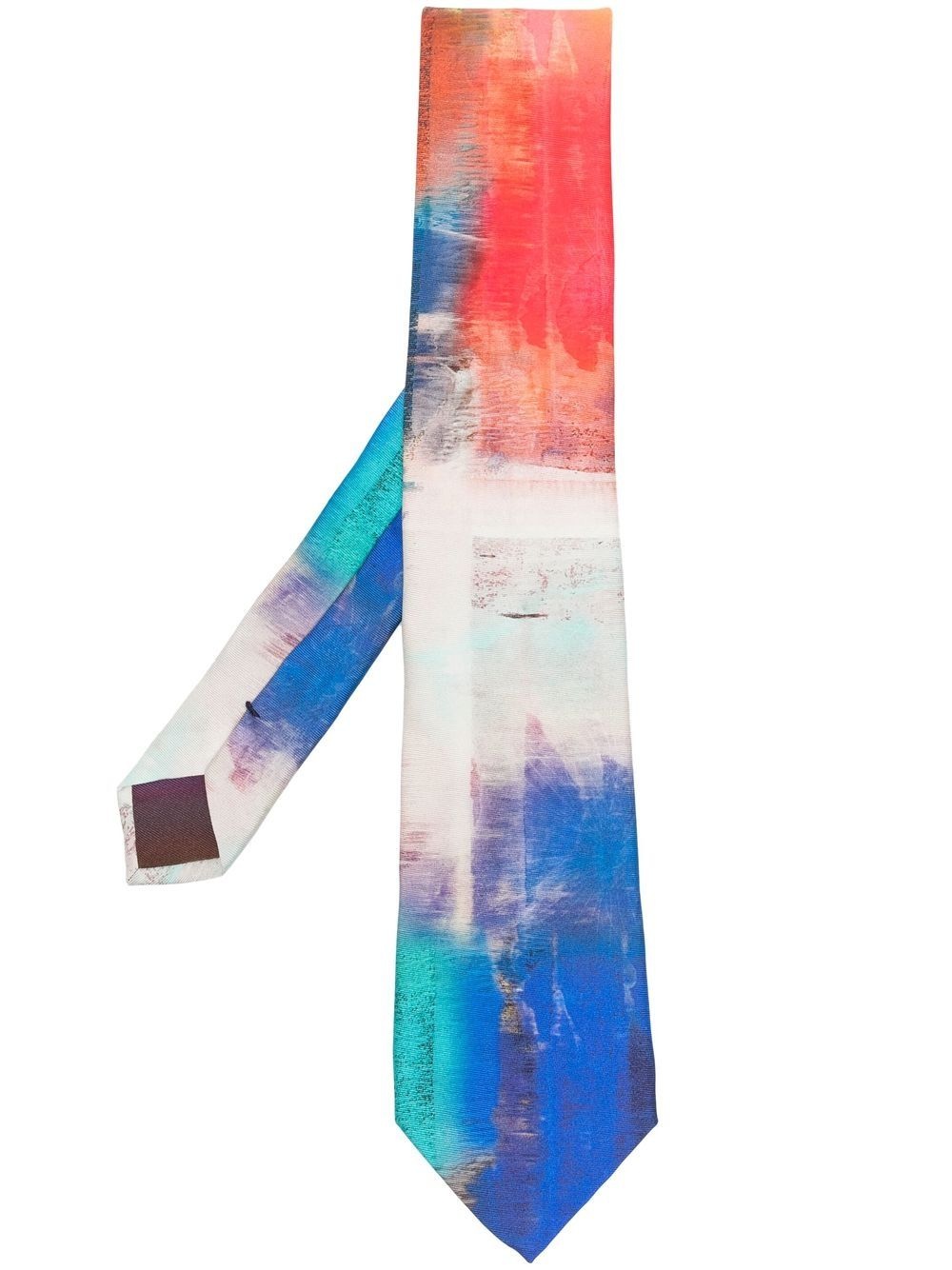 graphic-print tie - 1