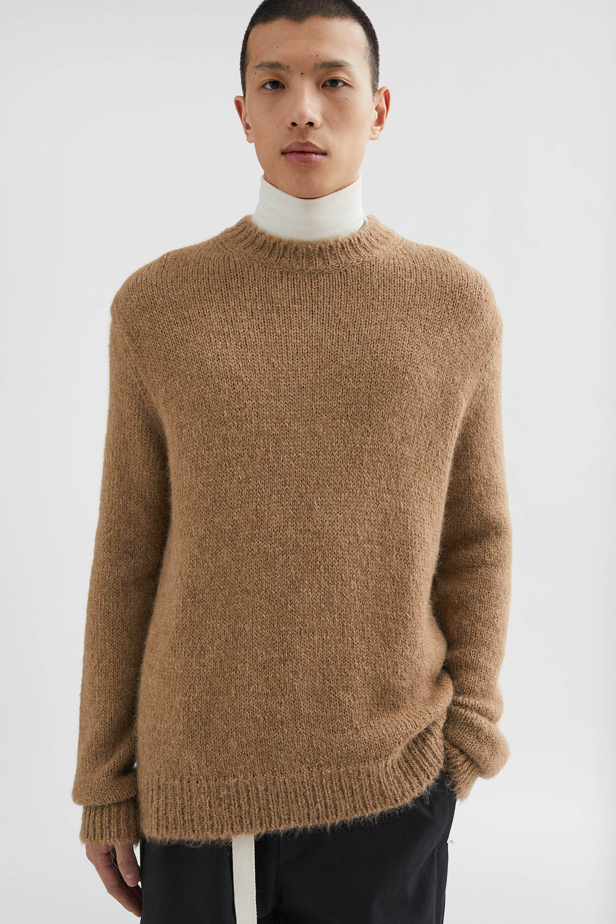 Midweight Wool Blend Crew-Neck Sweater - 5