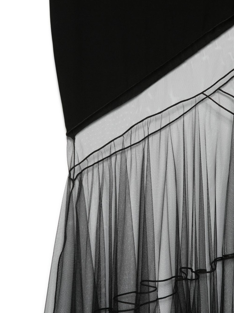 asymmetric draped bra dress 3
