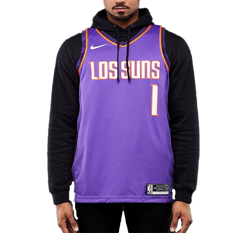 Nike NBA Retro Basketball Jersey/Vest SW Fan Edition 18-19 Season Phoenix Suns Devin Booker 1 Purple - 3